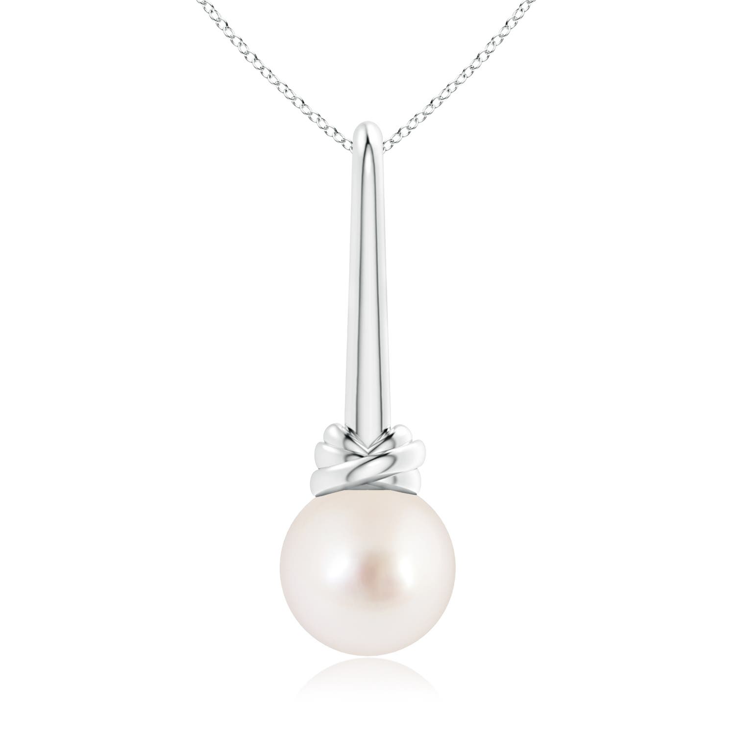 AAAA - South Sea Cultured Pearl / 7.2 CT / 14 KT White Gold