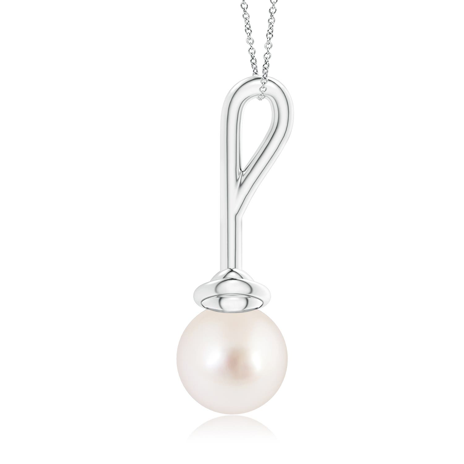AAAA - South Sea Cultured Pearl / 7.2 CT / 14 KT White Gold