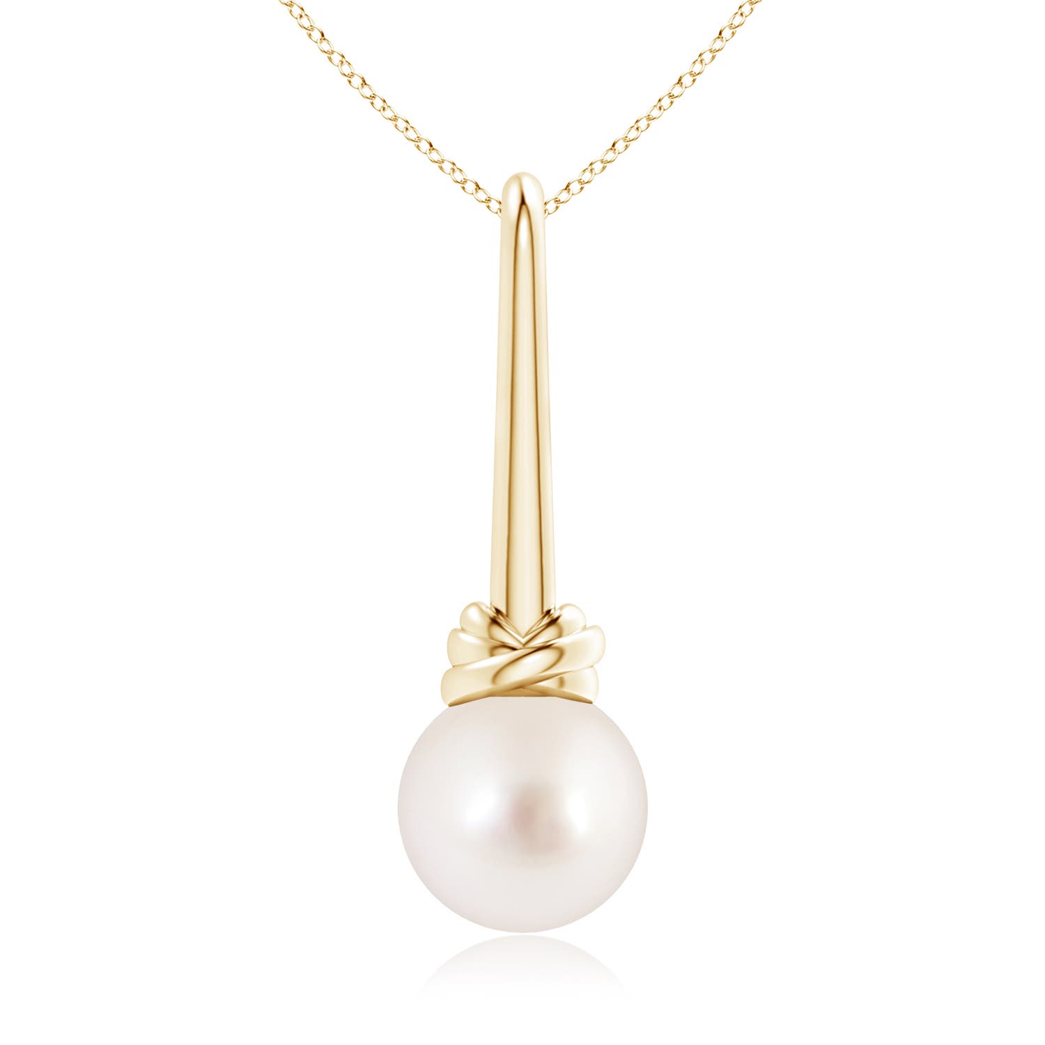 AAAA - South Sea Cultured Pearl / 7.2 CT / 14 KT Yellow Gold