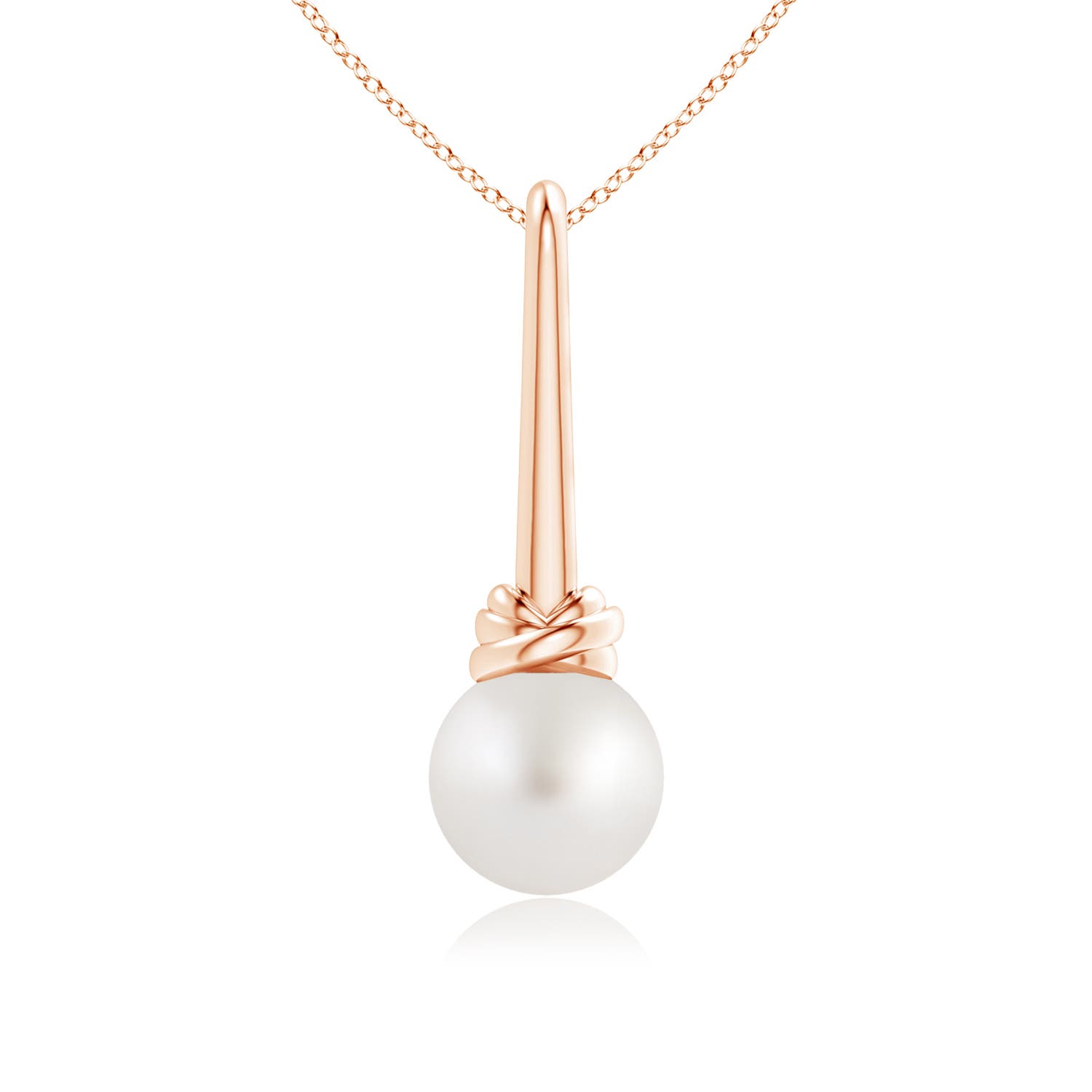 AA - South Sea Cultured Pearl / 5.25 CT / 14 KT Rose Gold