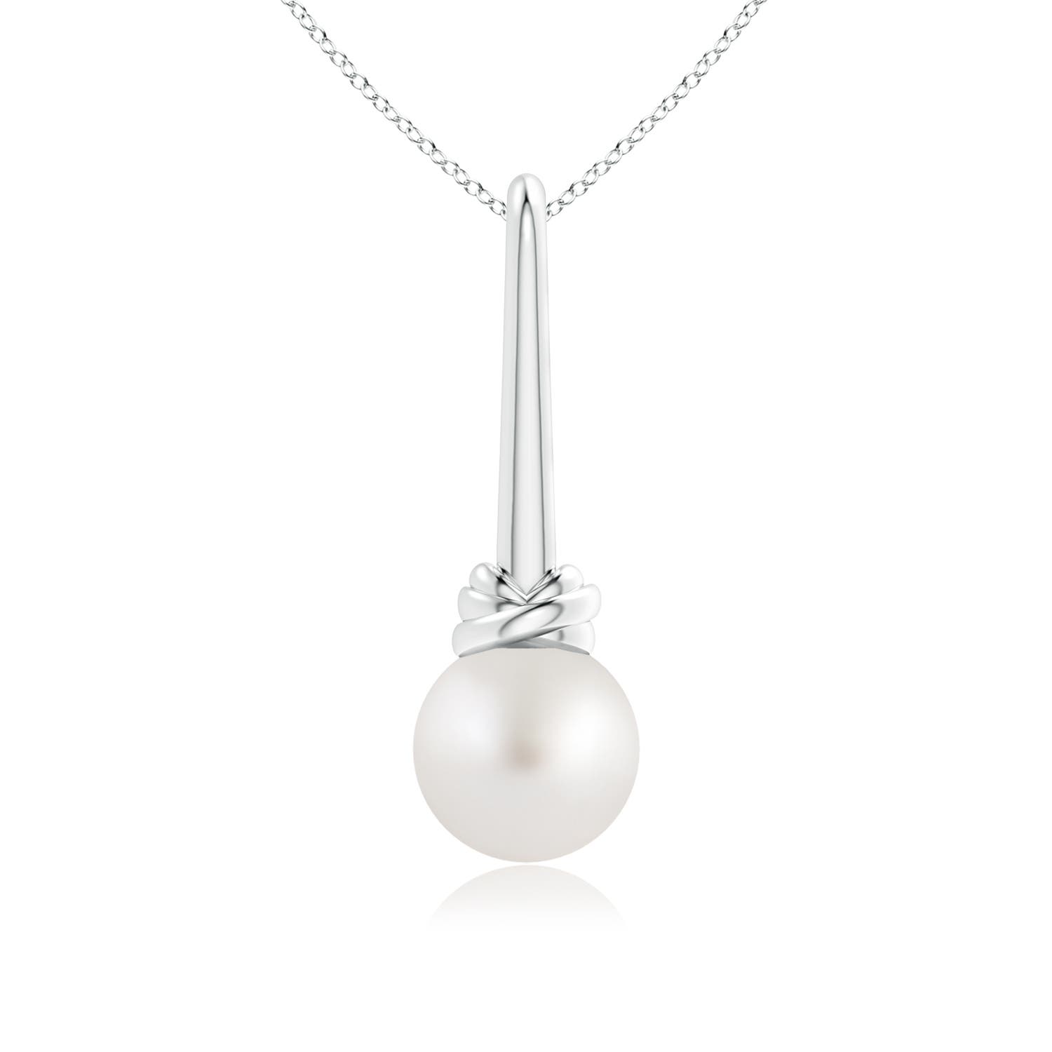 AA - South Sea Cultured Pearl / 5.25 CT / 14 KT White Gold