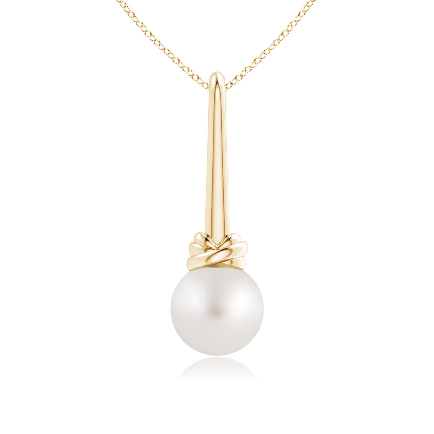 AA - South Sea Cultured Pearl / 5.25 CT / 14 KT Yellow Gold