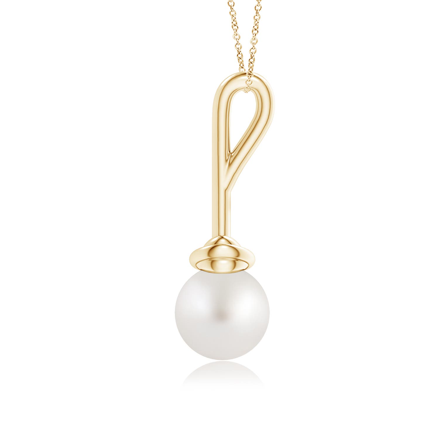 AA - South Sea Cultured Pearl / 5.25 CT / 14 KT Yellow Gold