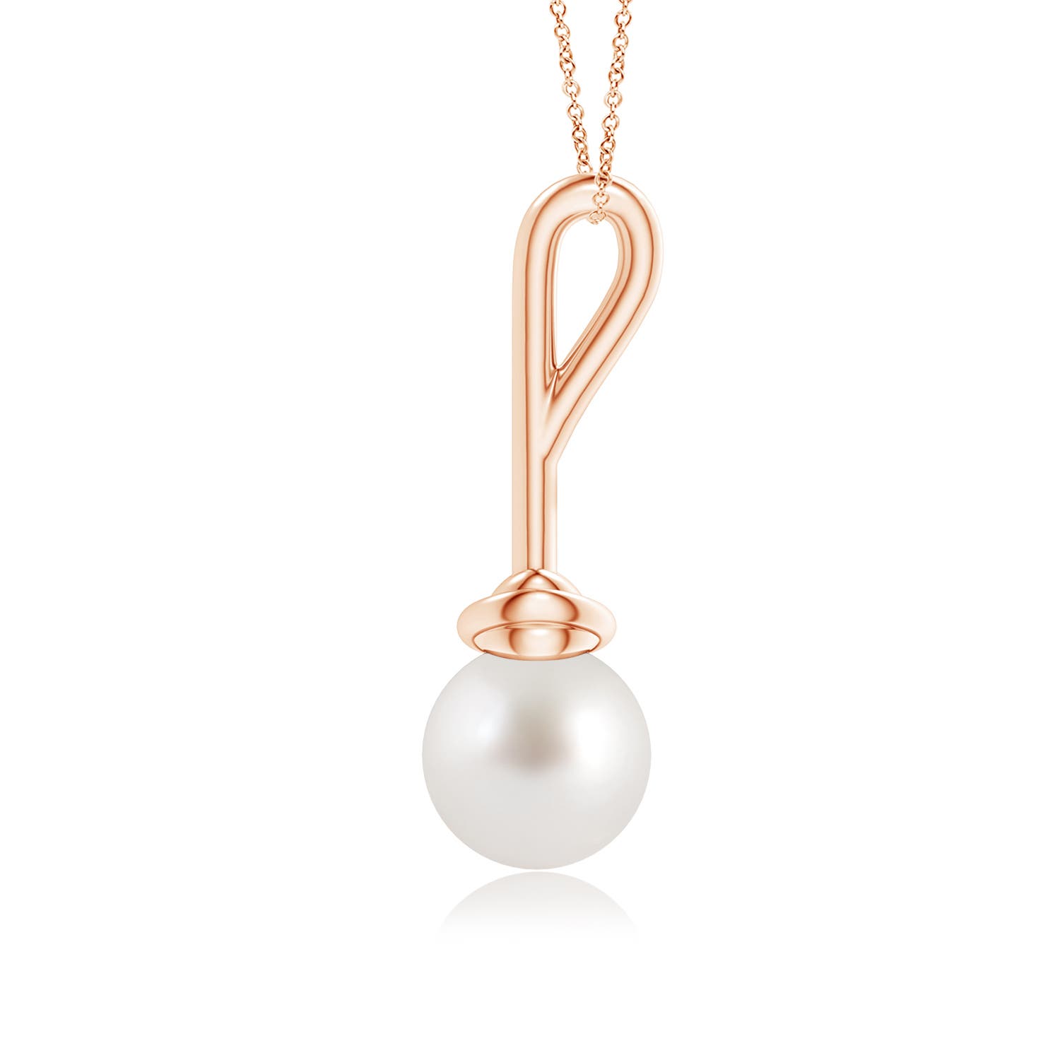 AAA - South Sea Cultured Pearl / 5.25 CT / 14 KT Rose Gold