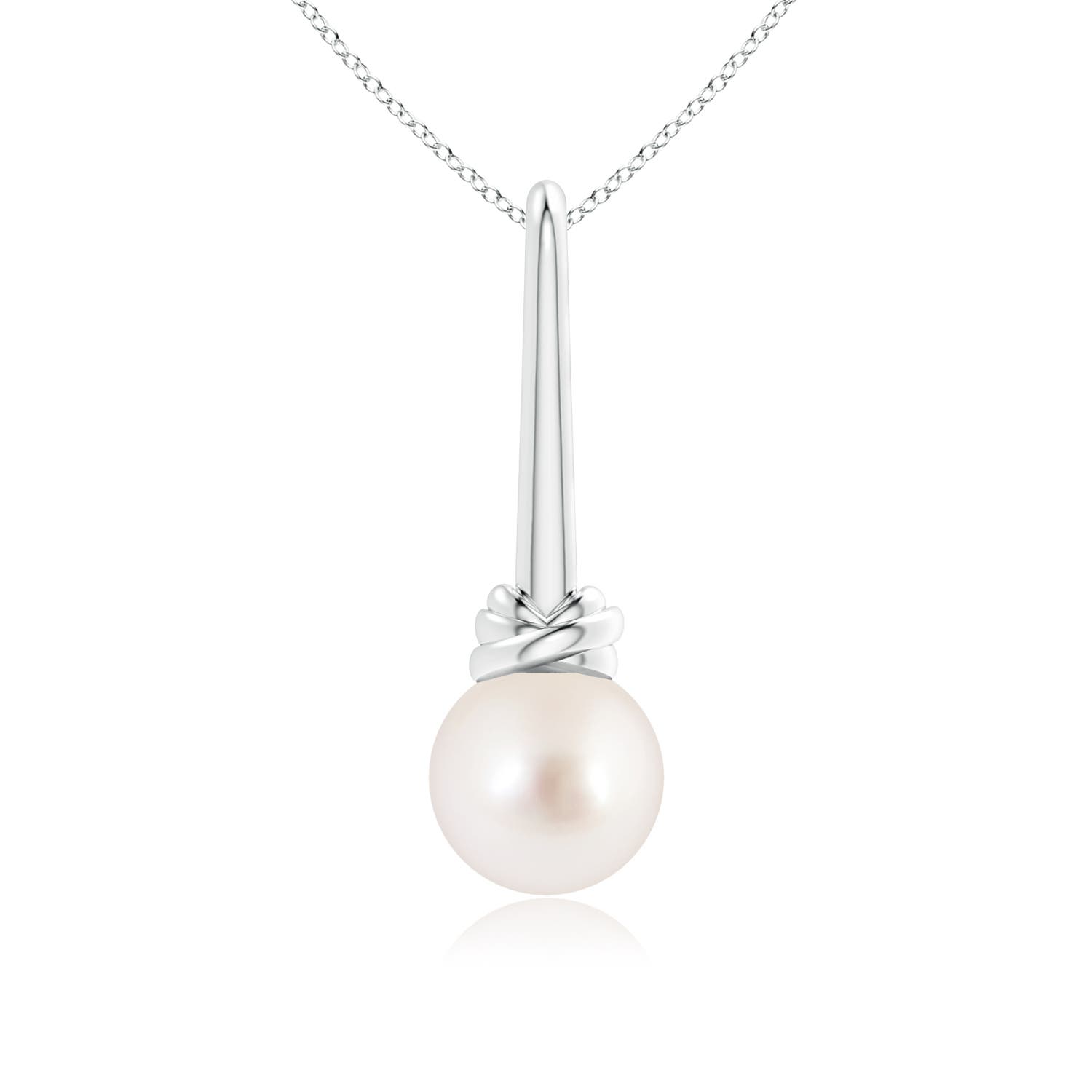 AAAA - South Sea Cultured Pearl / 5.25 CT / 14 KT White Gold