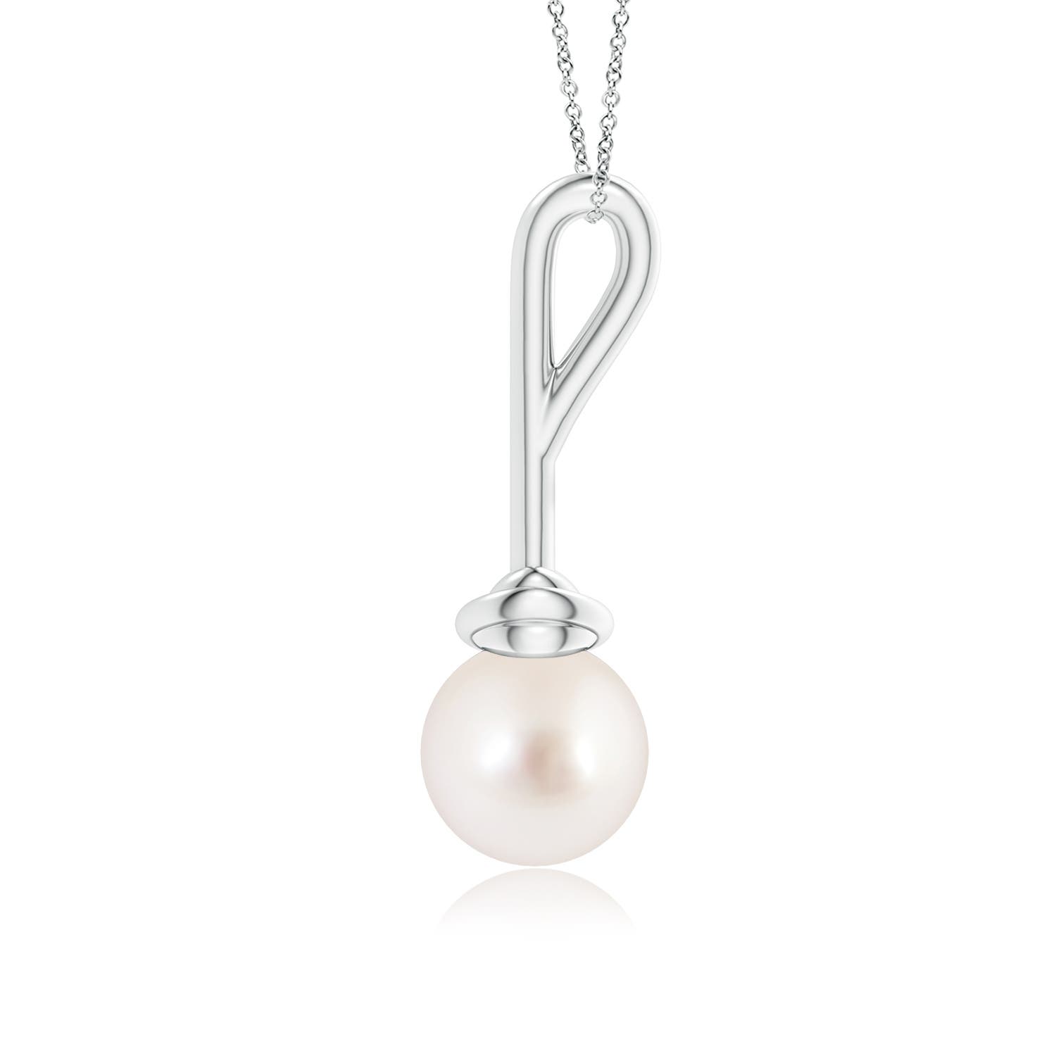 AAAA - South Sea Cultured Pearl / 5.25 CT / 14 KT White Gold