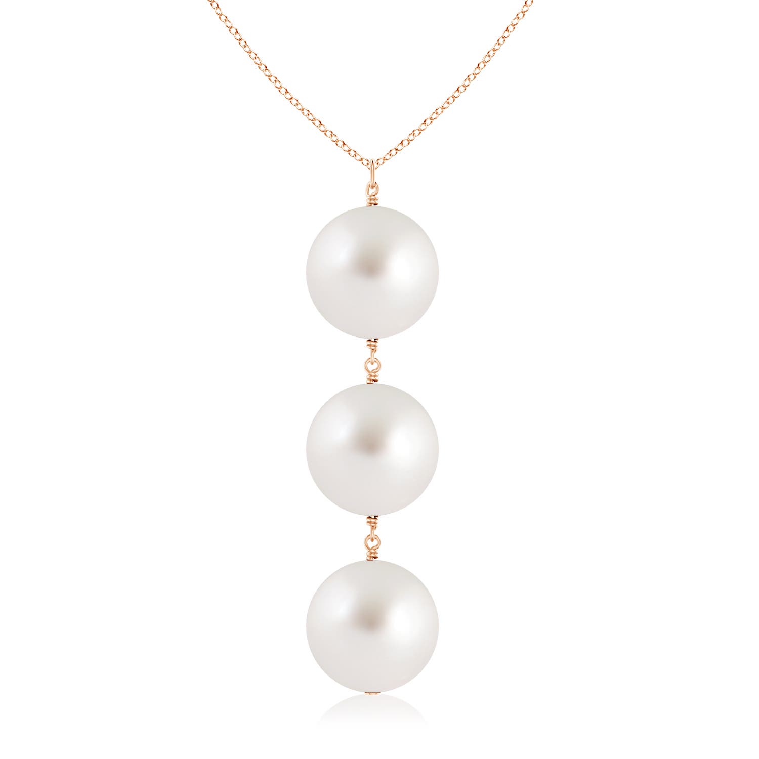 AAA - South Sea Cultured Pearl / 15.75 CT / 14 KT Rose Gold