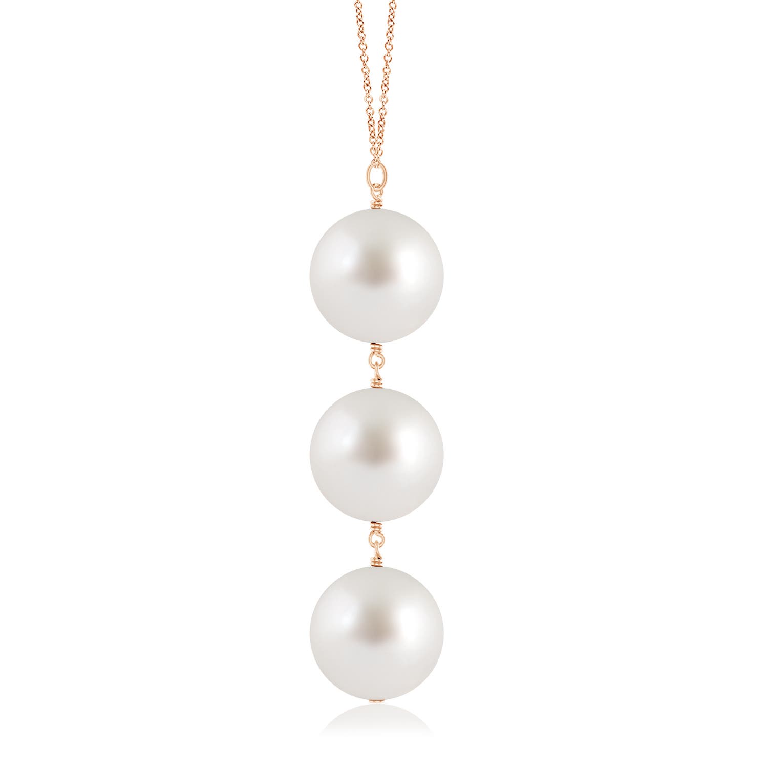 AAA - South Sea Cultured Pearl / 15.75 CT / 14 KT Rose Gold