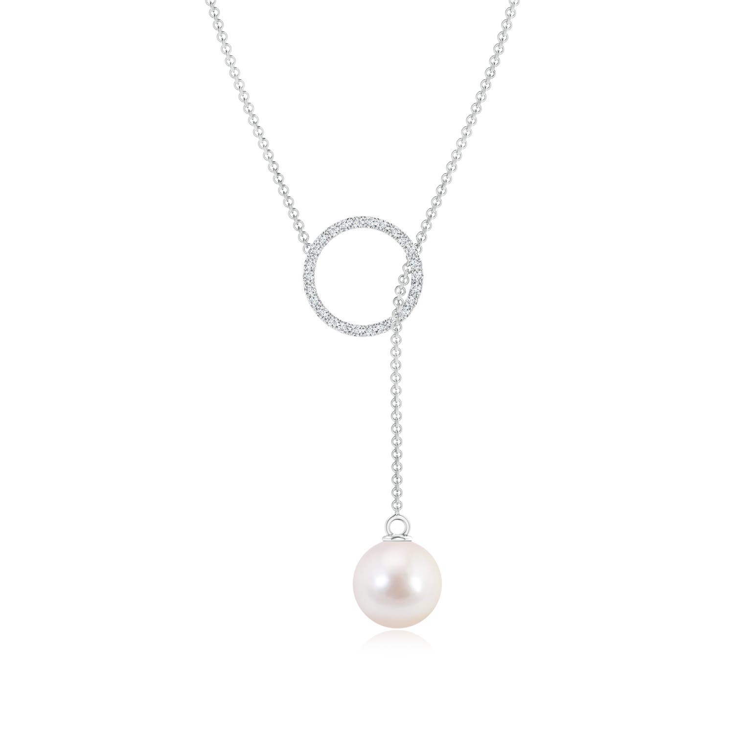 Image Representation of the White Gold Akoya Cultured Pearl Necklaces & Pendants