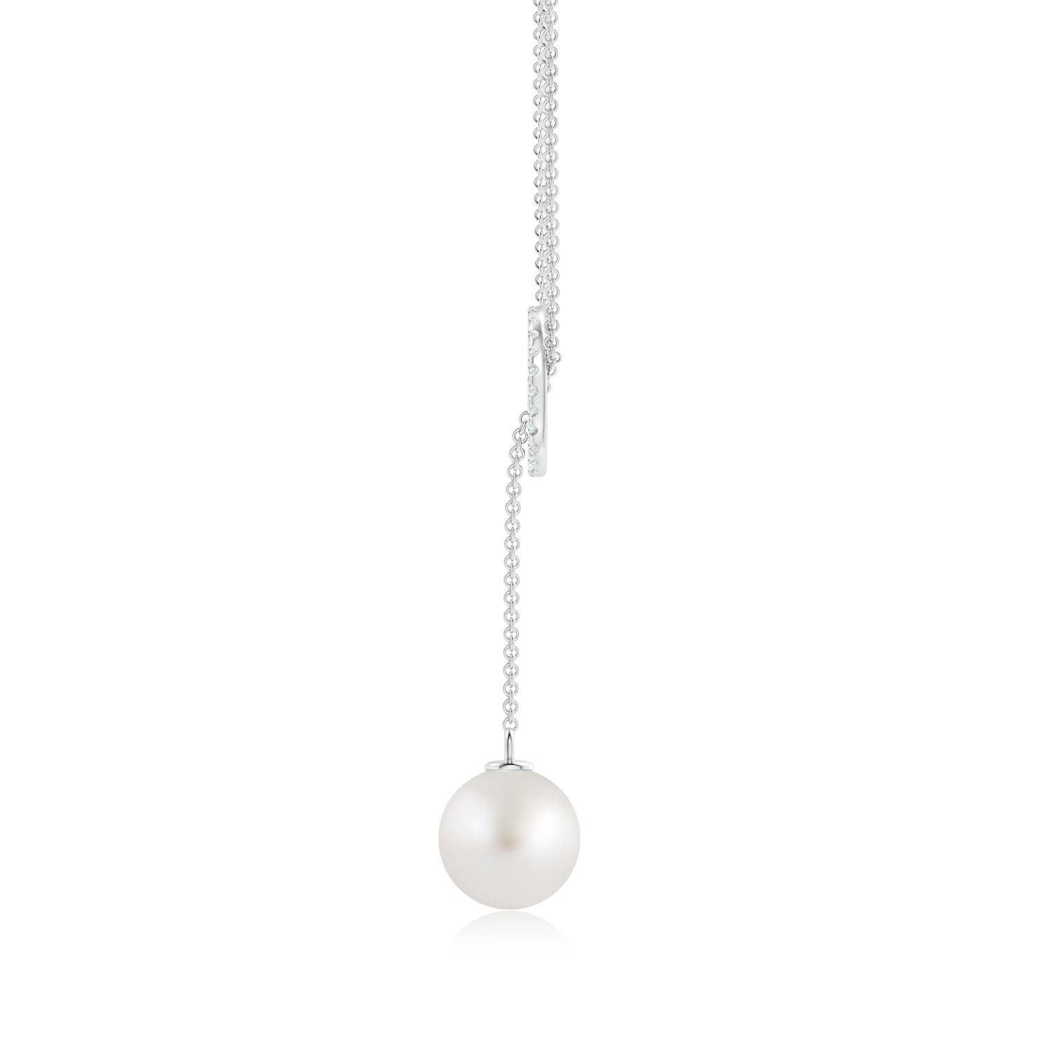 AA - South Sea Cultured Pearl / 5.38 CT / 14 KT White Gold