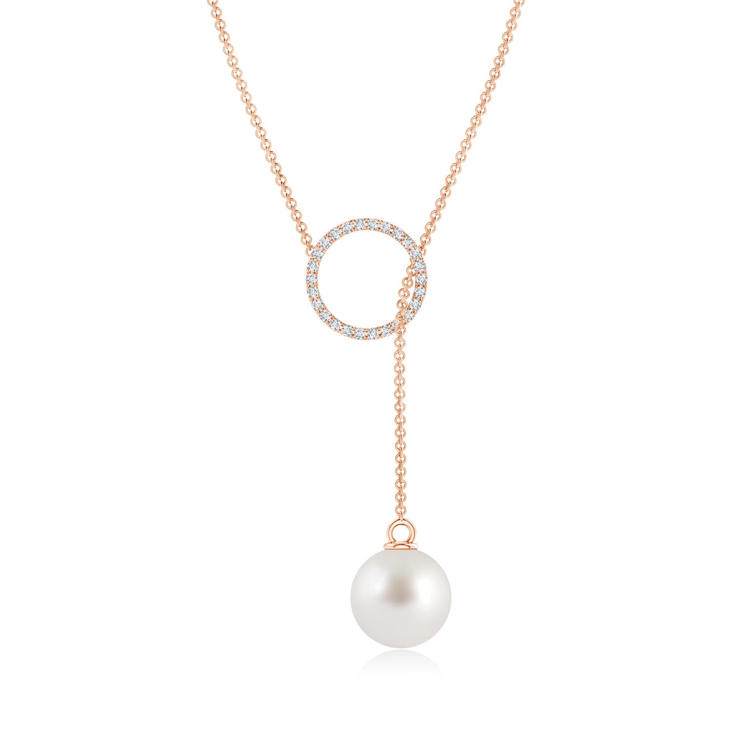 AAA - South Sea Cultured Pearl / 5.38 CT / 14 KT Rose Gold