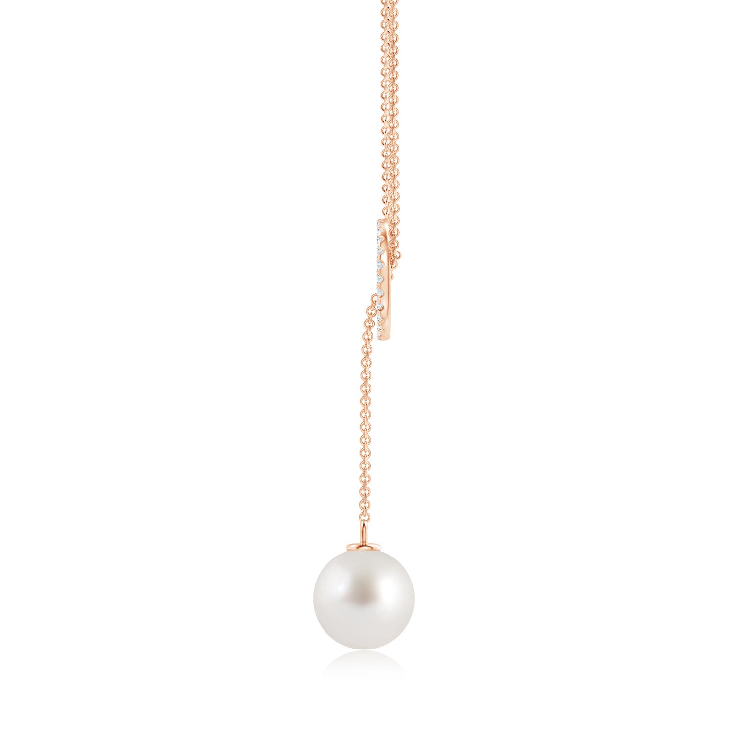 AAA - South Sea Cultured Pearl / 5.38 CT / 14 KT Rose Gold