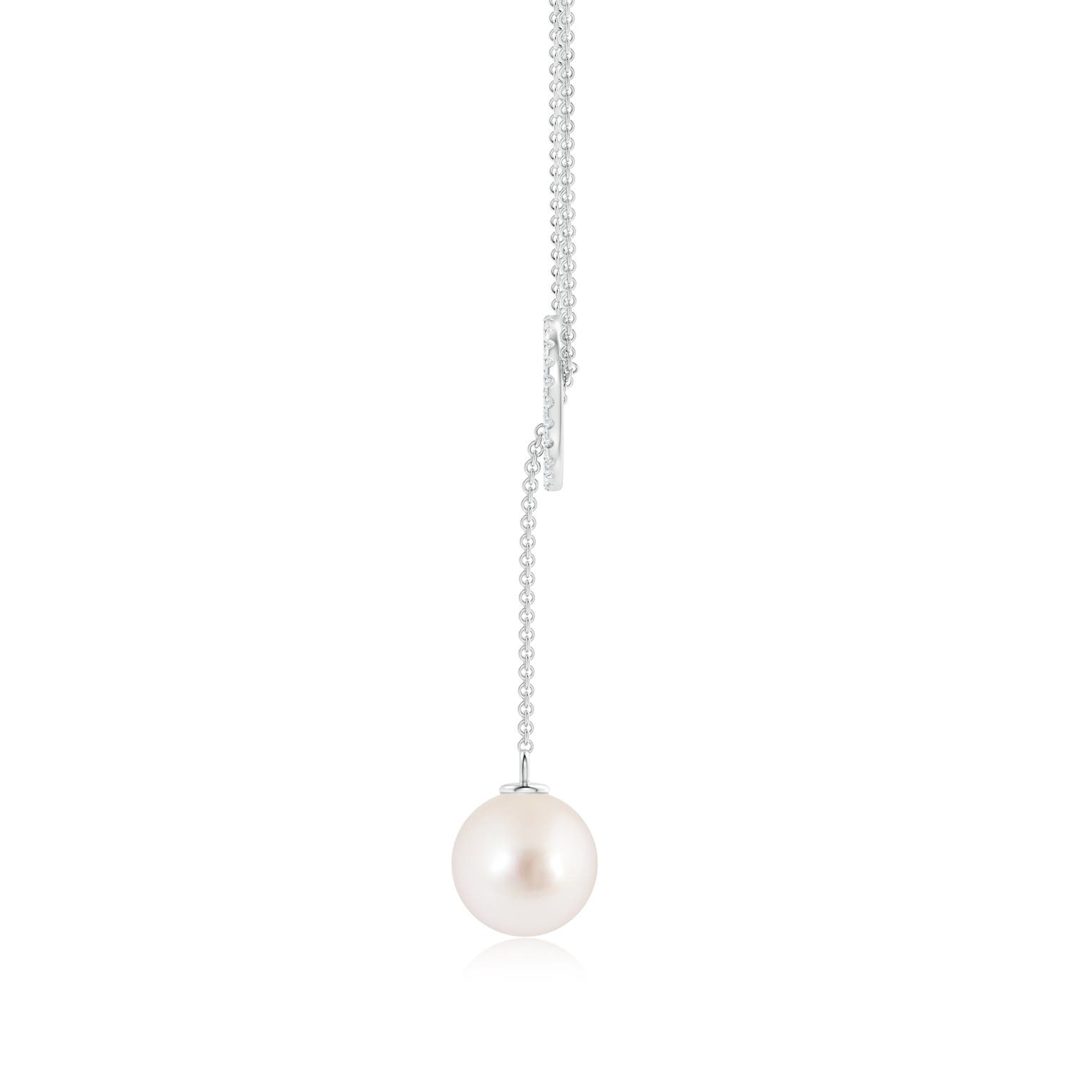 AAAA - South Sea Cultured Pearl / 5.38 CT / 14 KT White Gold