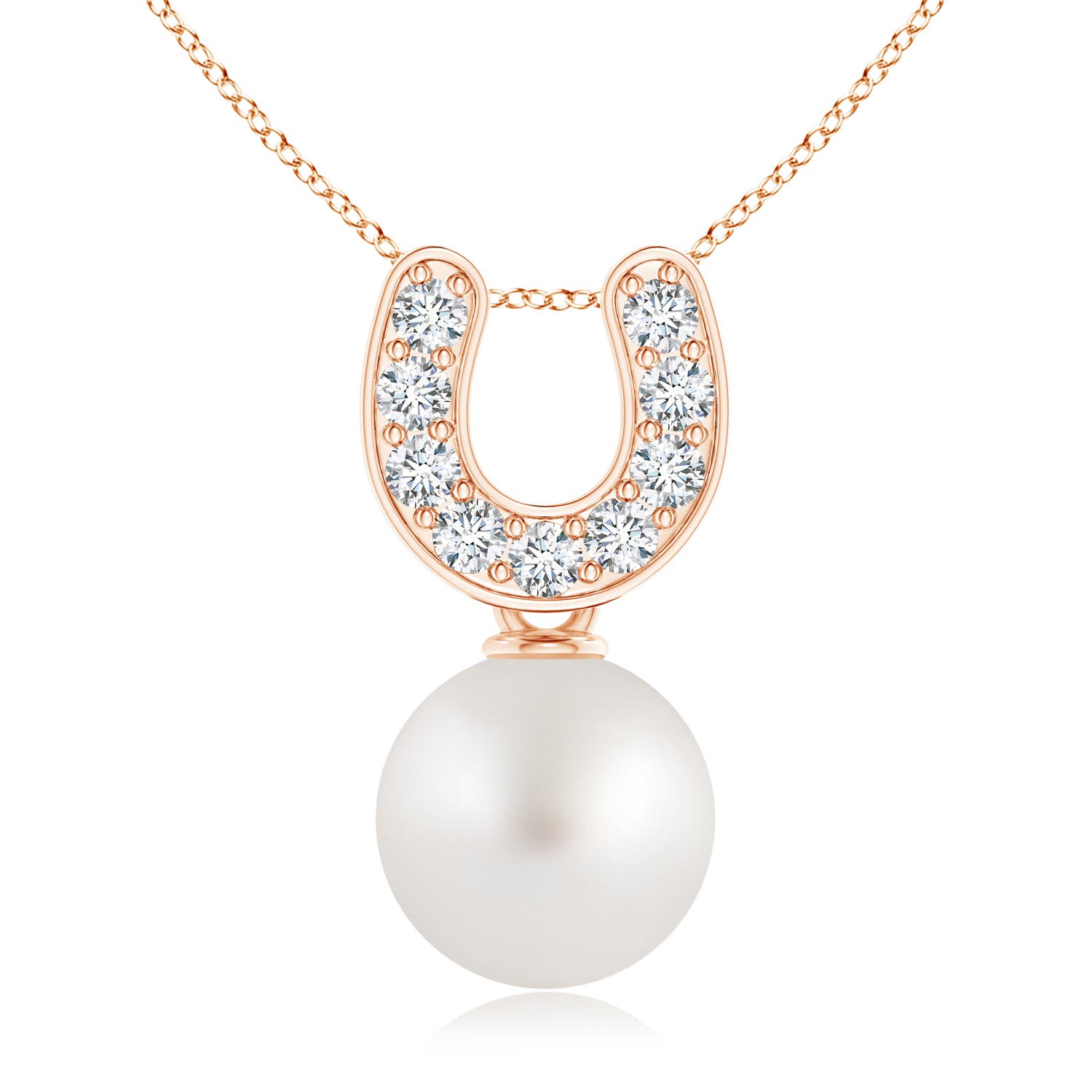 AA - South Sea Cultured Pearl / 3.89 CT / 14 KT Rose Gold