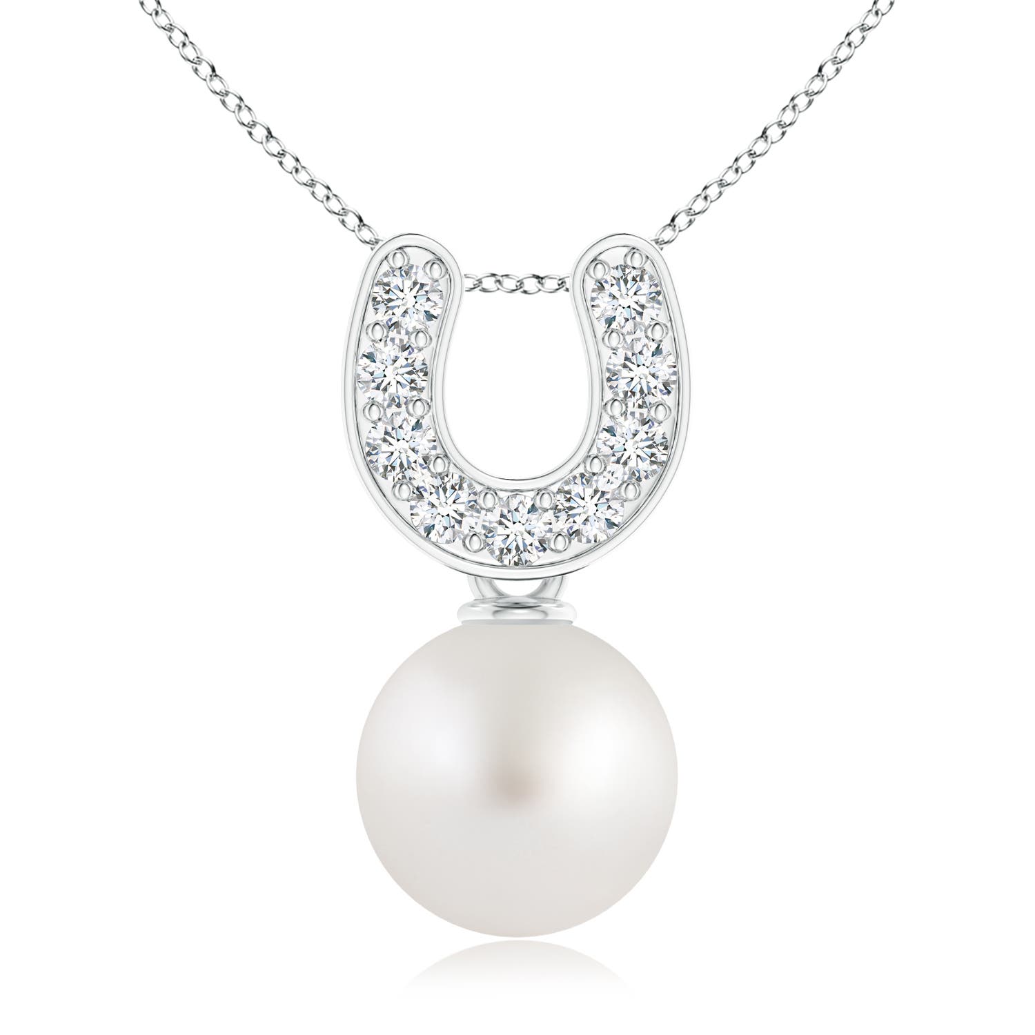 AA - South Sea Cultured Pearl / 3.89 CT / 14 KT White Gold