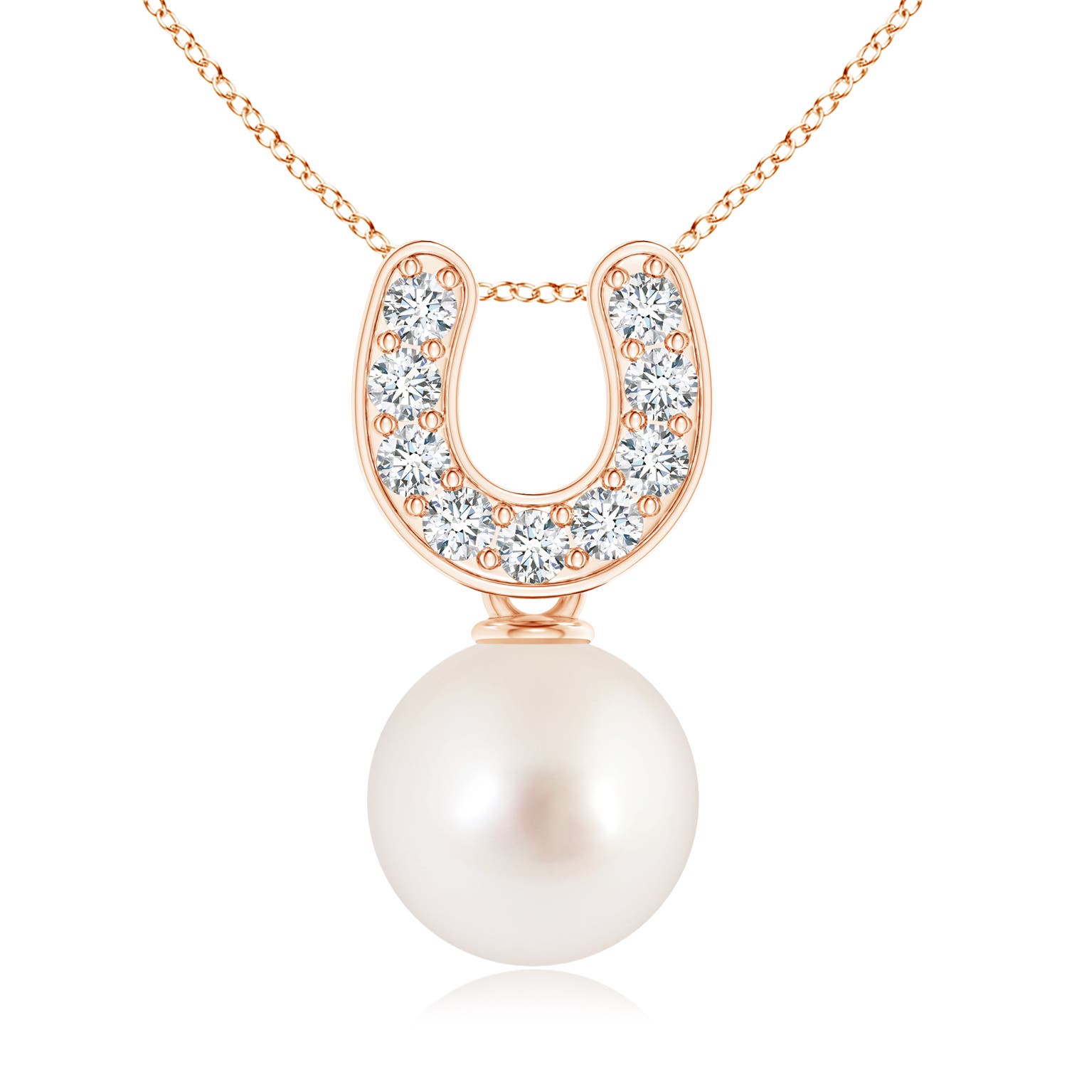 AAAA - South Sea Cultured Pearl / 3.89 CT / 14 KT Rose Gold