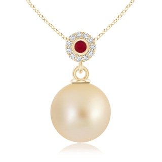 Round AA Golden South Sea Cultured Pearl