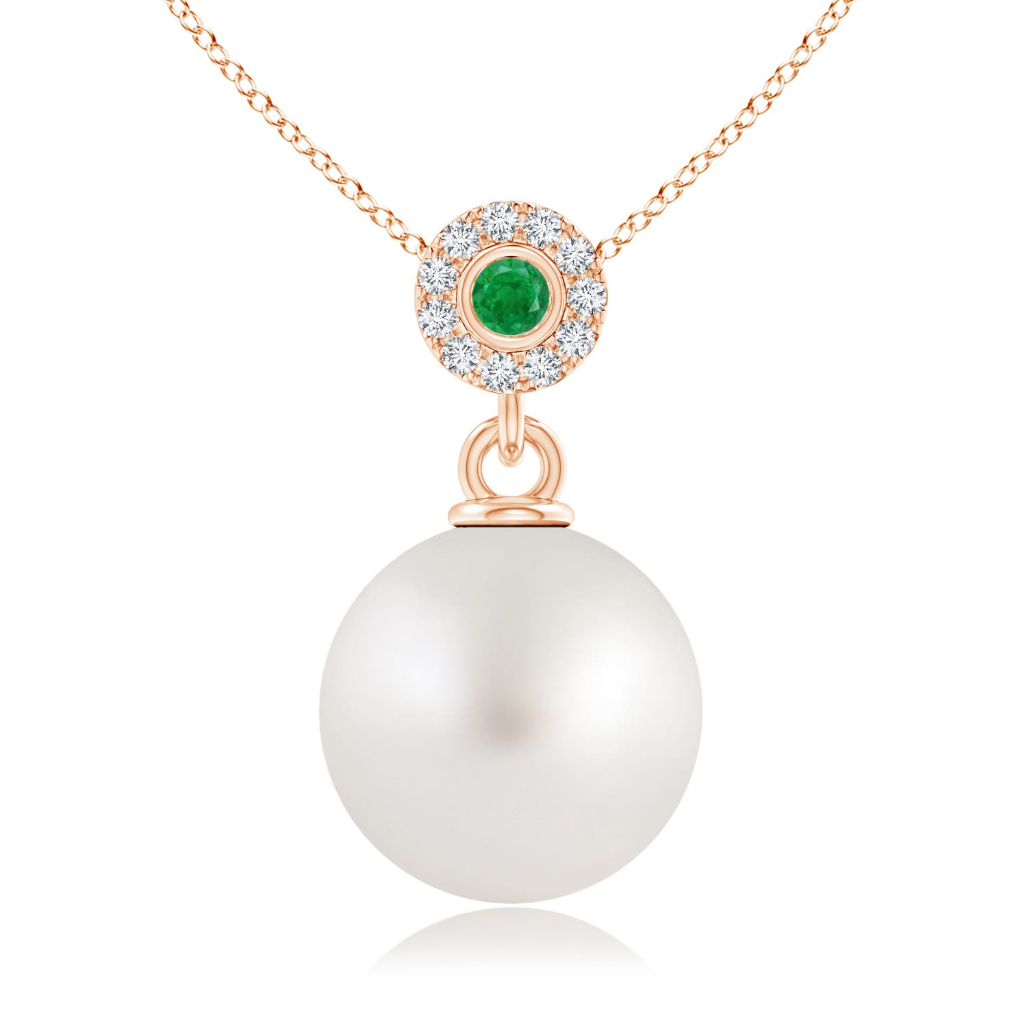 AA - South Sea Cultured Pearl / 7.3 CT / 14 KT Rose Gold
