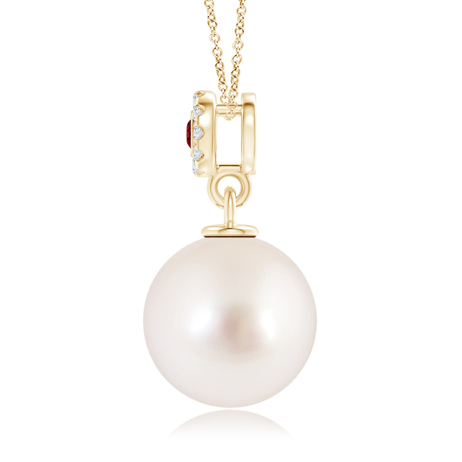 AAAA - South Sea Cultured Pearl / 7.31 CT / 14 KT Yellow Gold