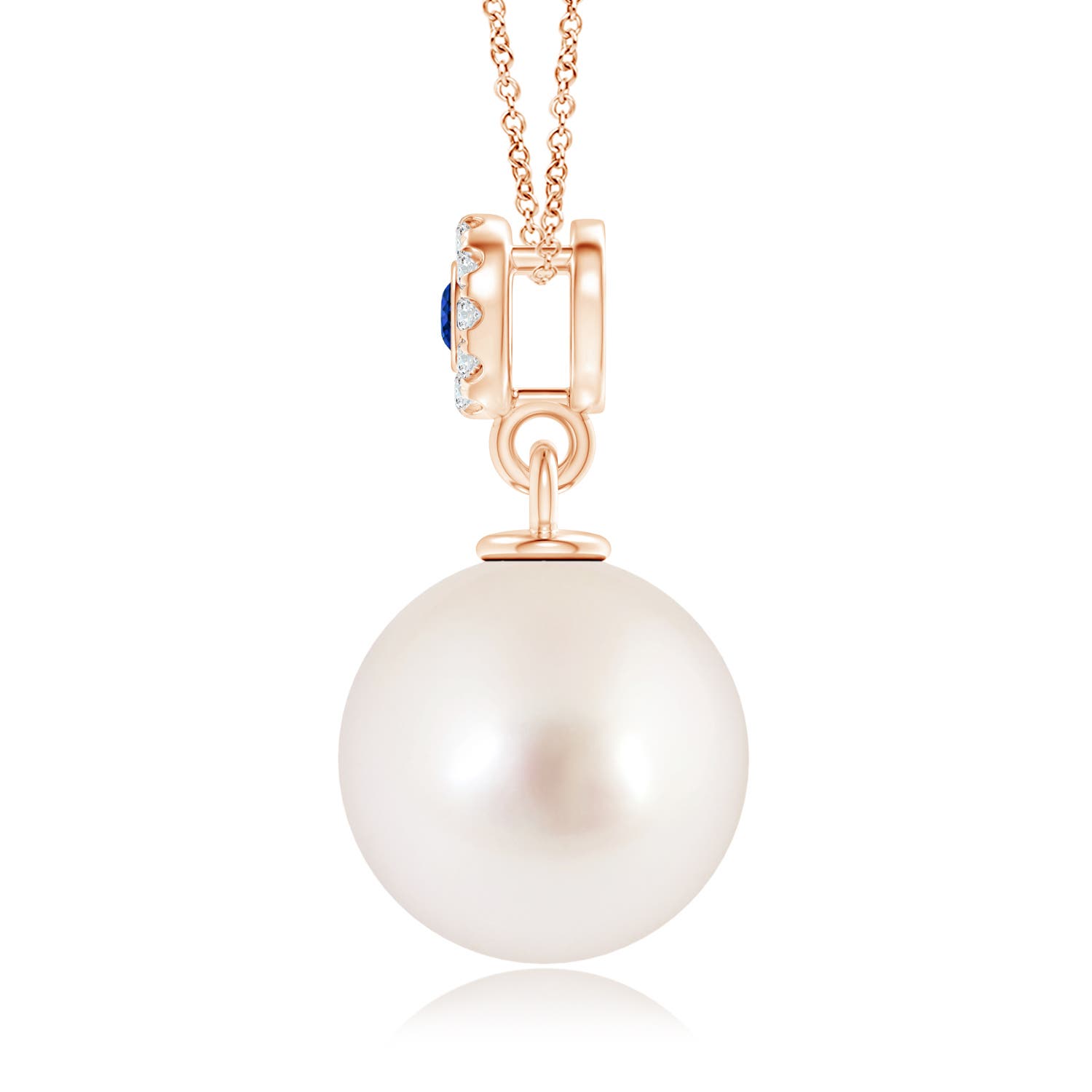 AAAA - South Sea Cultured Pearl / 7.31 CT / 14 KT Rose Gold