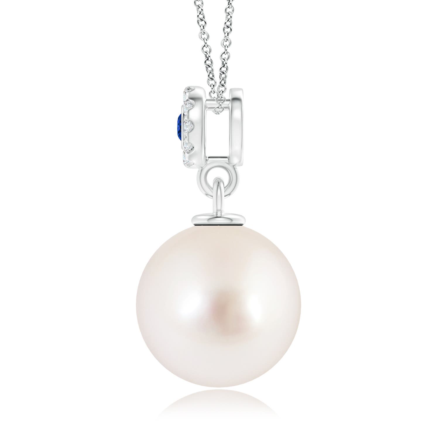 AAAA - South Sea Cultured Pearl / 7.31 CT / 14 KT White Gold