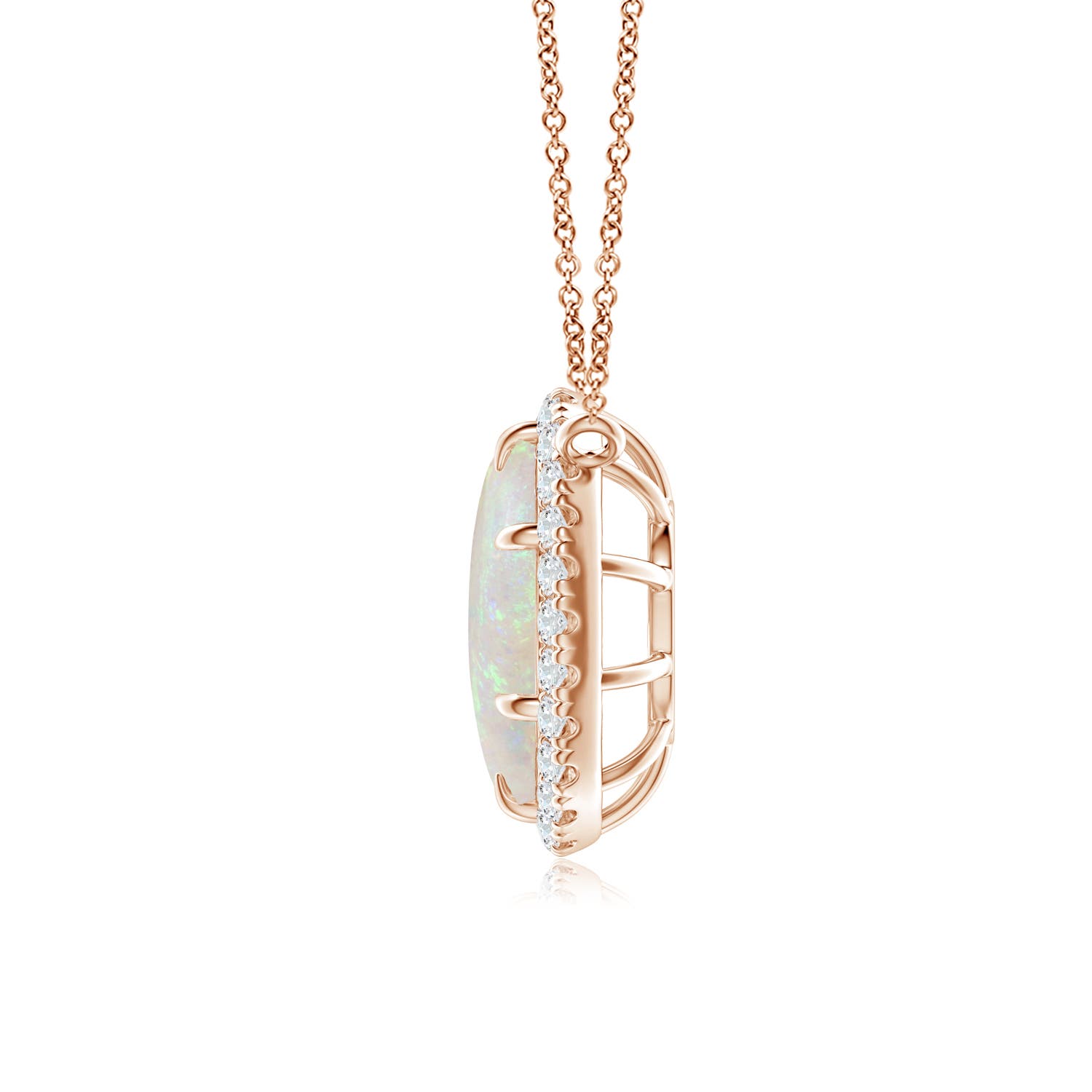 AA - Opal / 1.64 CT / 14 KT Rose Gold