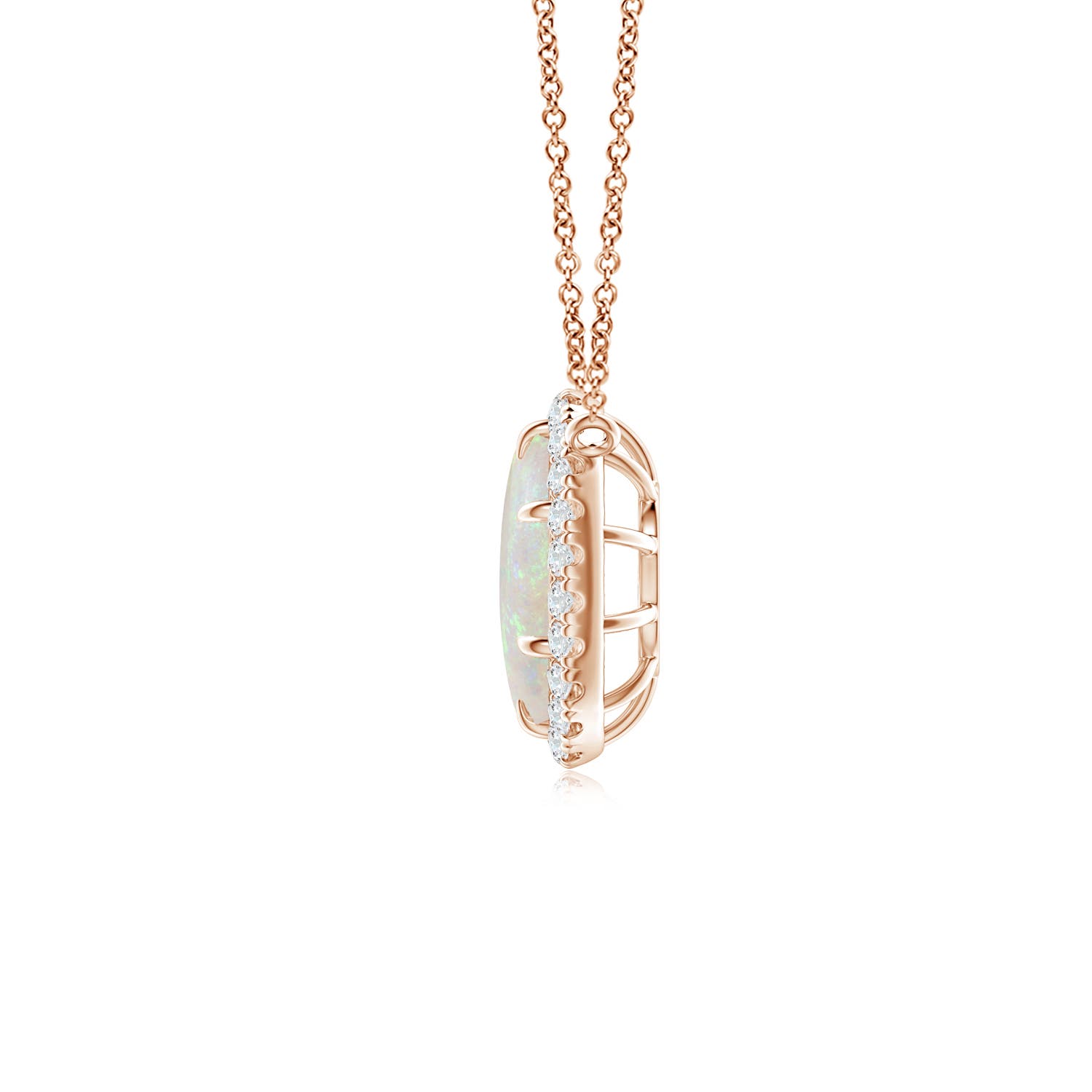 AA - Opal / 0.91 CT / 14 KT Rose Gold