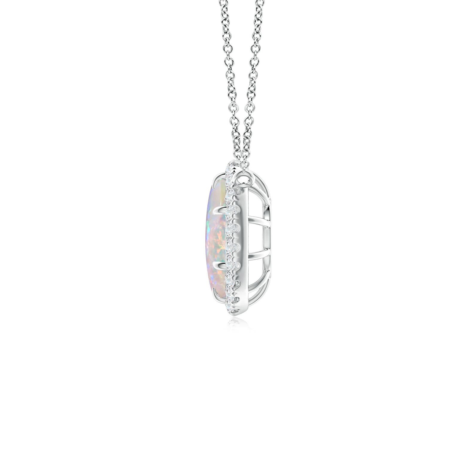 AAAA - Opal / 0.91 CT / 14 KT White Gold