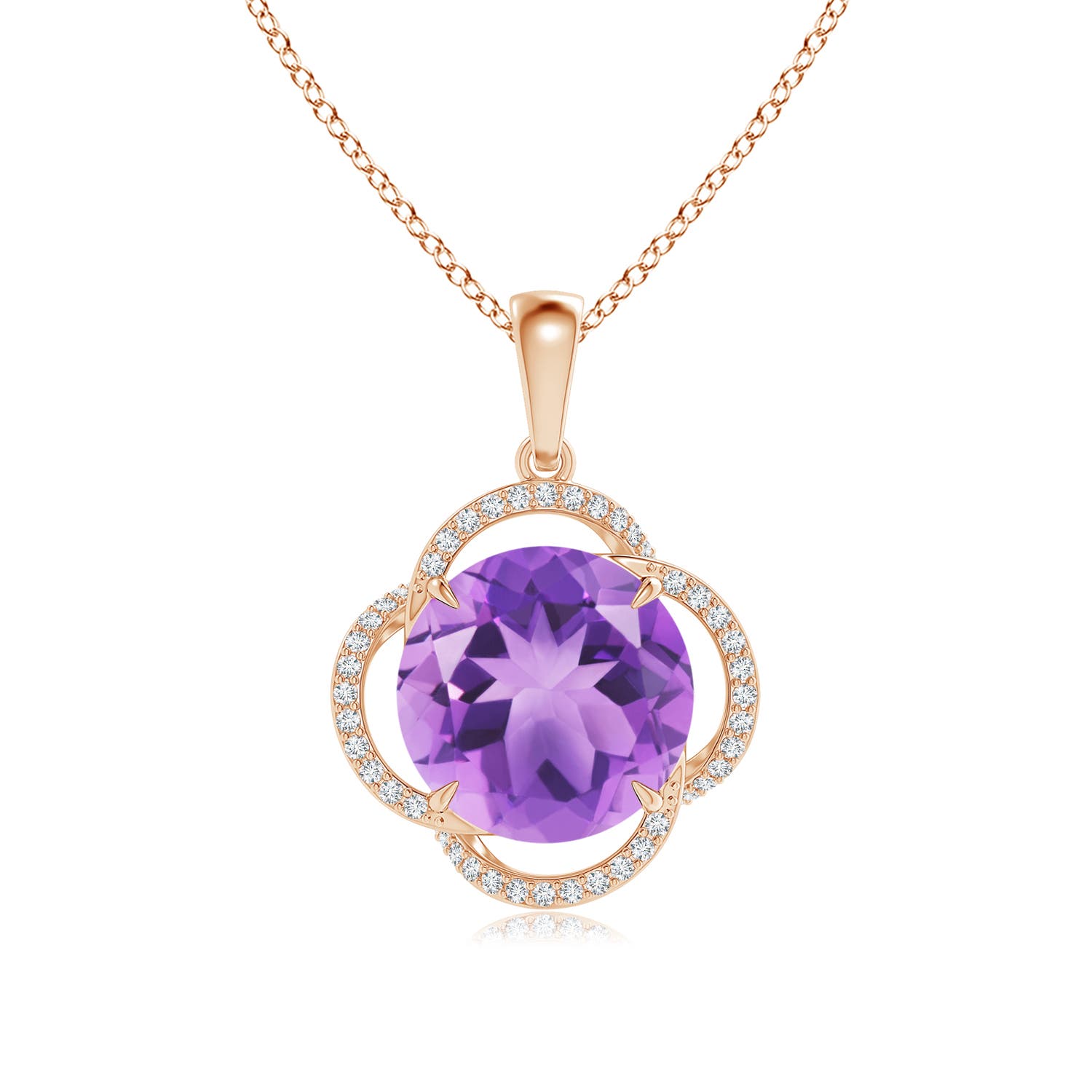 A - Amethyst / 5.73 CT / 14 KT Rose Gold