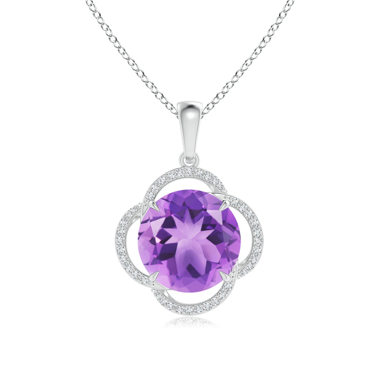 A - Amethyst / 5.73 CT / 14 KT White Gold