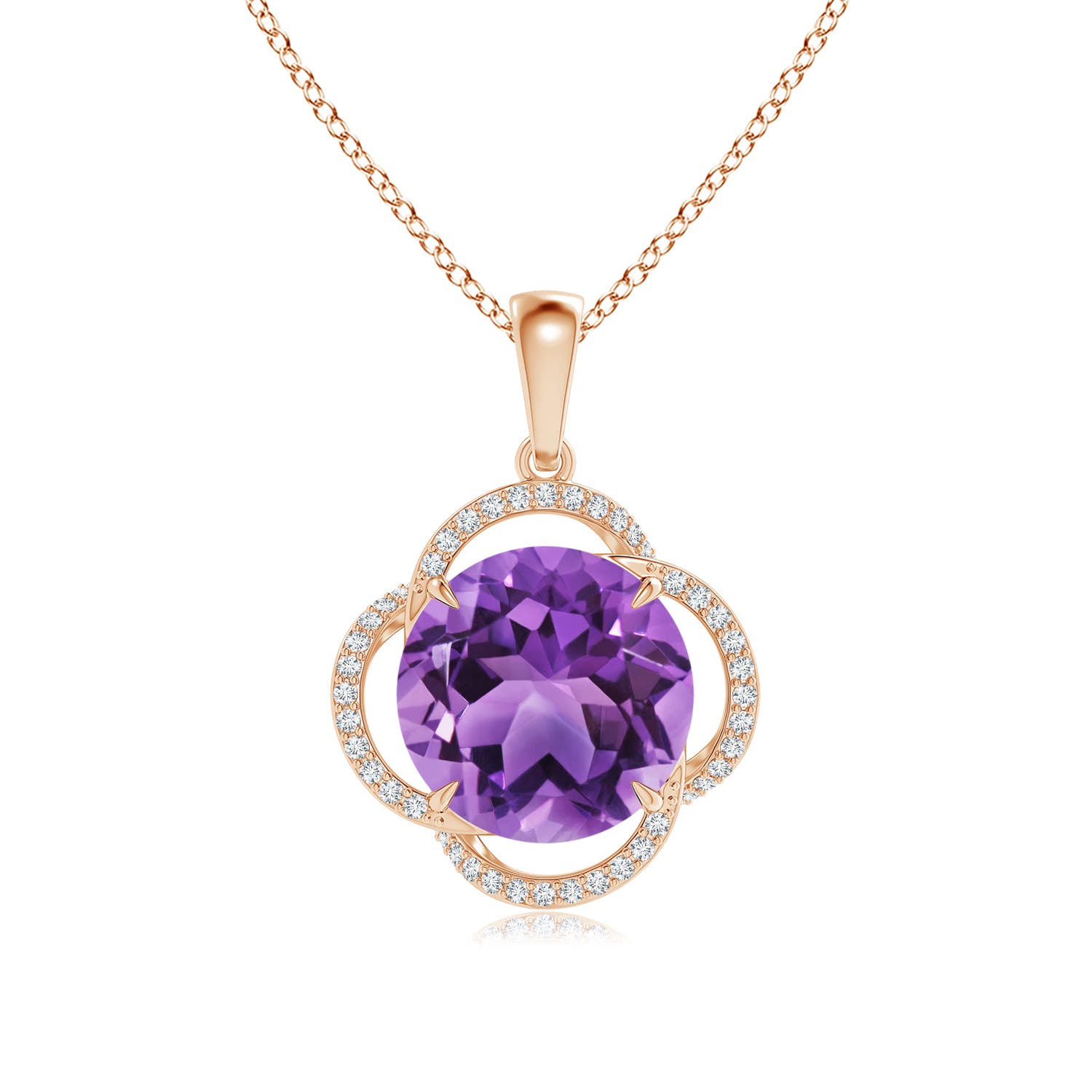 AA - Amethyst / 5.73 CT / 14 KT Rose Gold