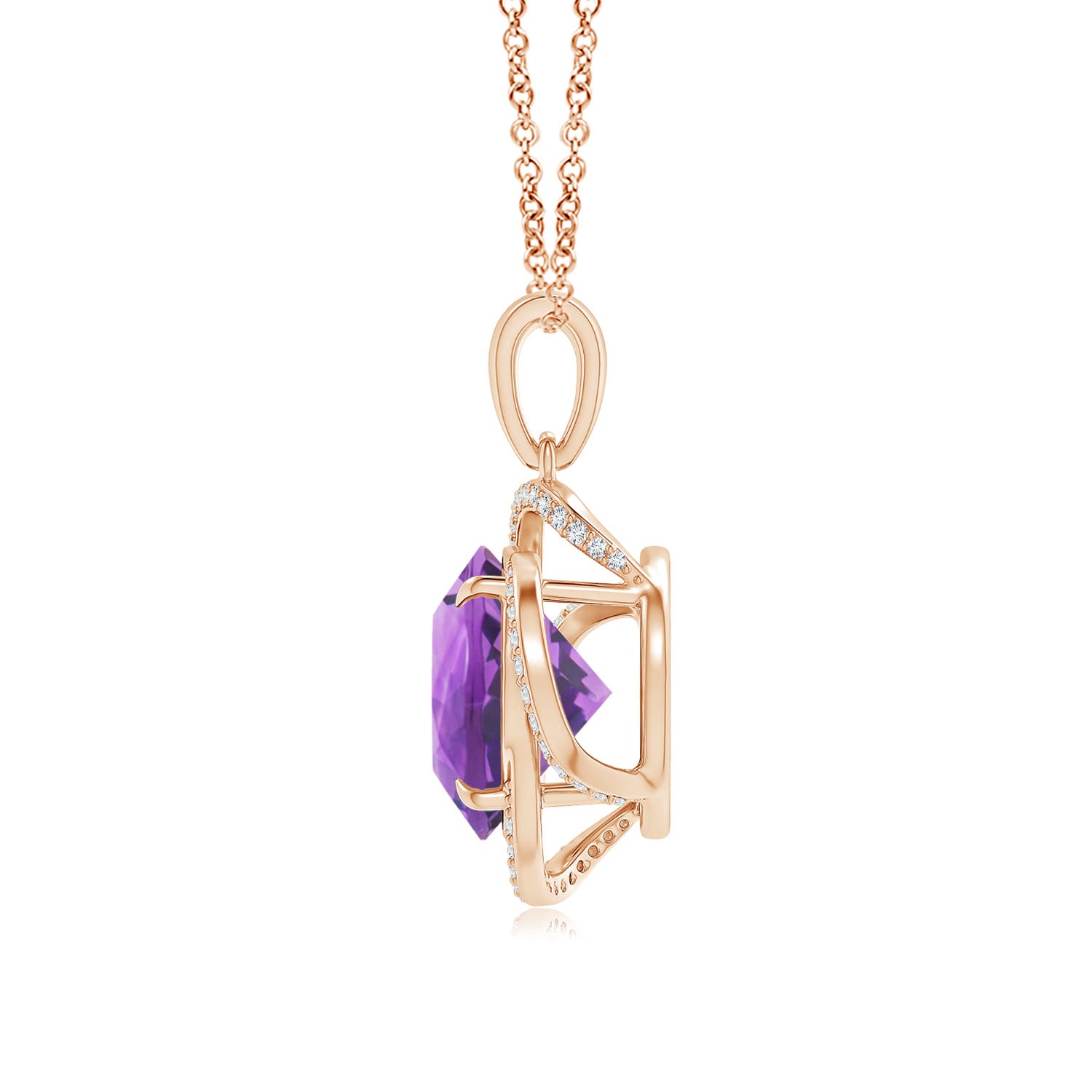 AA - Amethyst / 5.73 CT / 14 KT Rose Gold