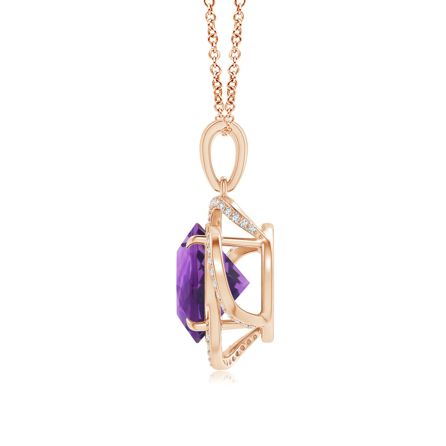 AAA - Amethyst / 5.73 CT / 14 KT Rose Gold