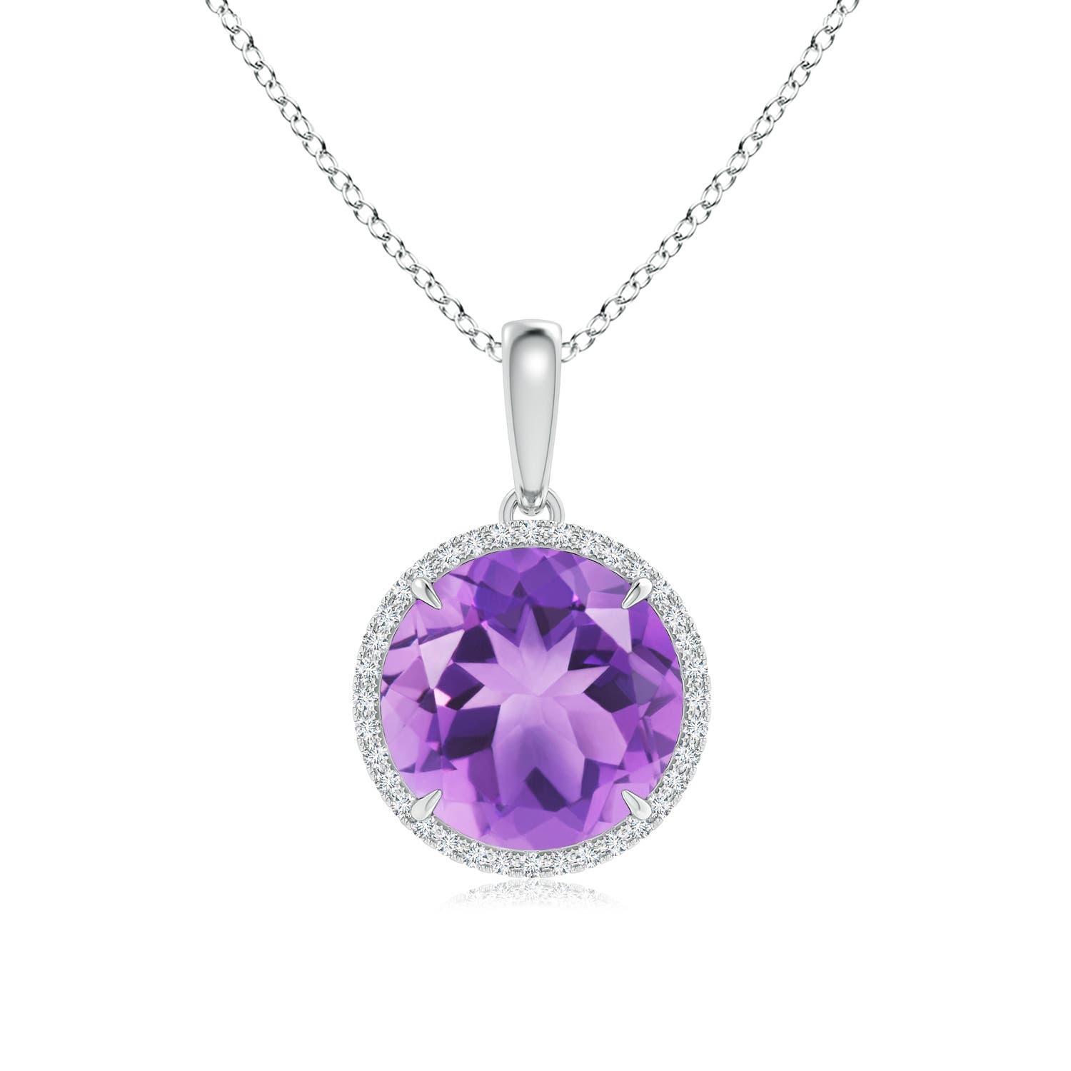 A - Amethyst / 5.68 CT / 14 KT White Gold