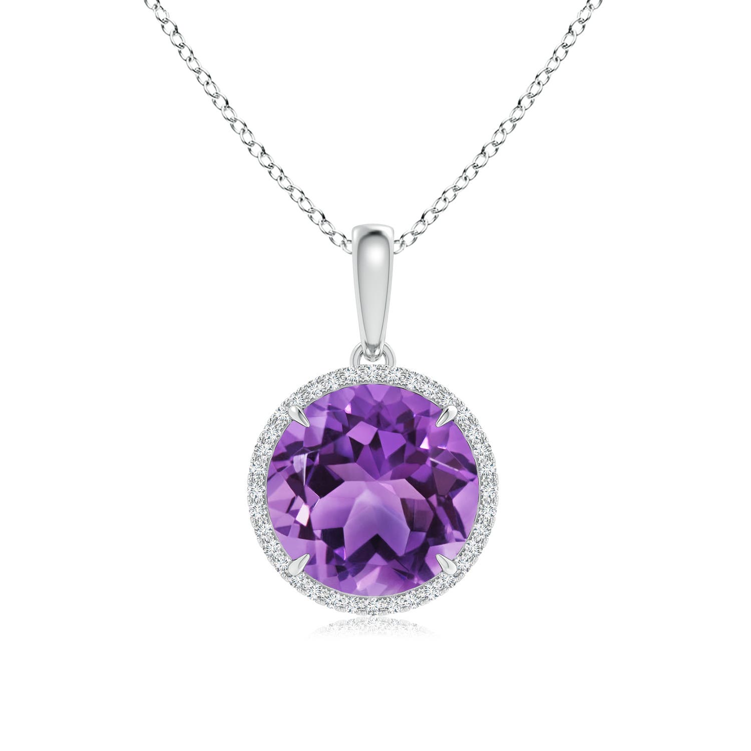 AA - Amethyst / 5.68 CT / 14 KT White Gold