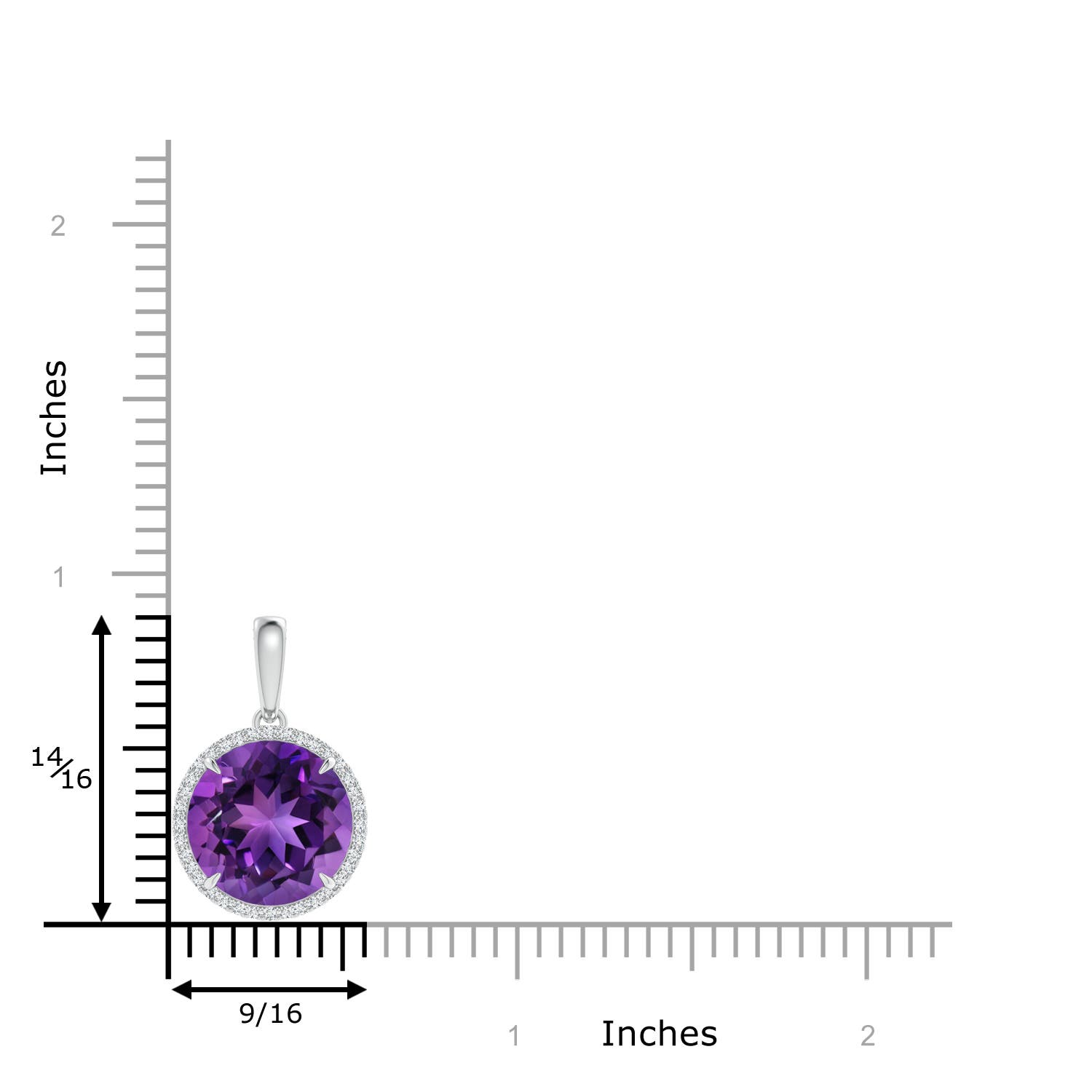 AAAA - Amethyst / 5.68 CT / 14 KT White Gold