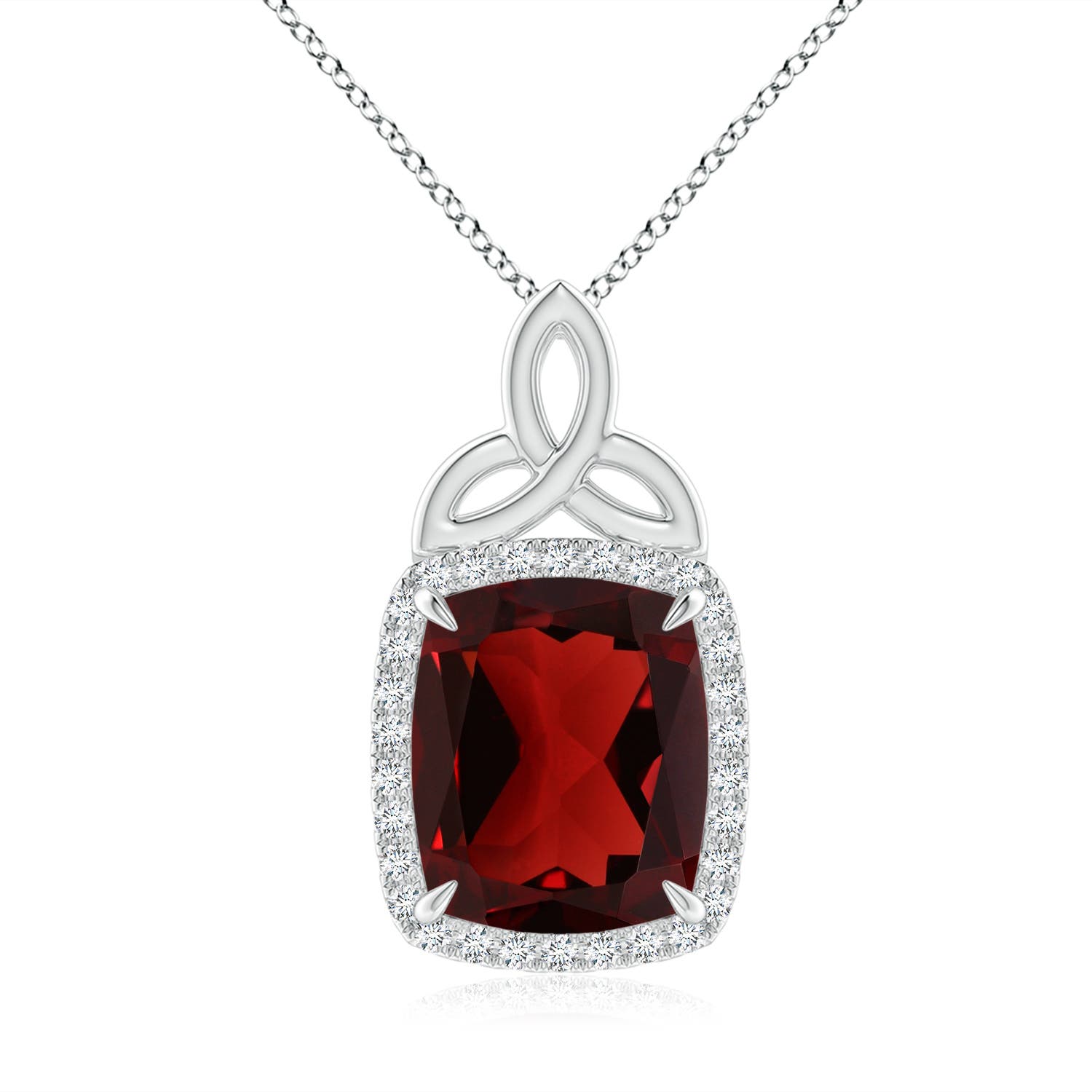 AAA - Garnet / 5.65 CT / 14 KT White Gold