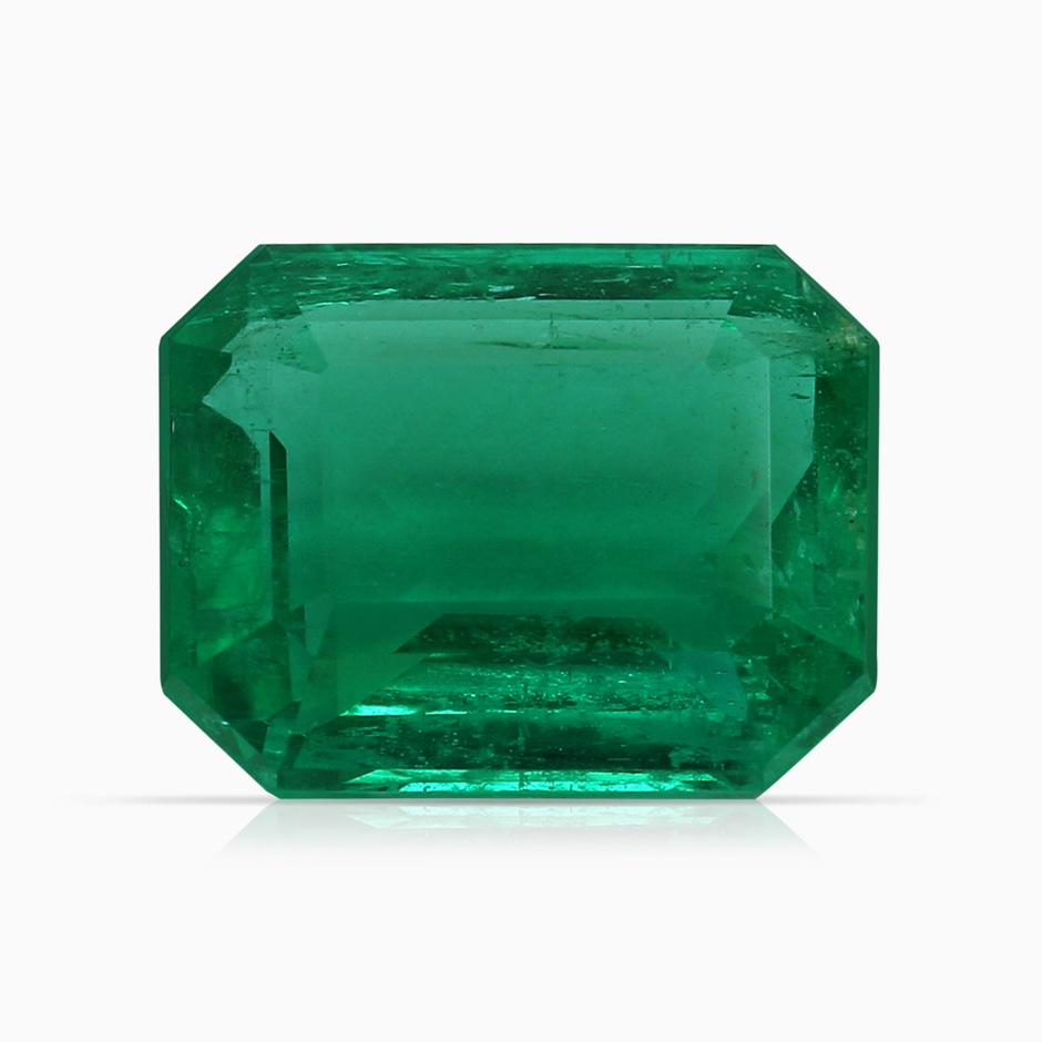 11.20x9.03x5.78mm AAA GIA Certified Emerald Solitaire Pendant with Trio Diamonds in 18K Rose Gold side 599