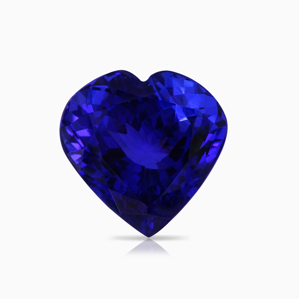 12.59x12.63x8.65mm AAAA GIA Certified Heart Tanzanite Dangle Pendant with Diamonds in 18K White Gold Side 699