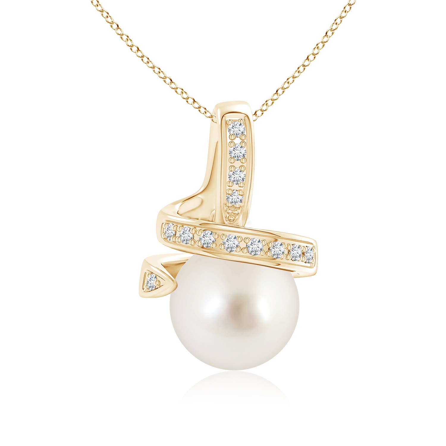 AAAA - South Sea Cultured Pearl / 3.77 CT / 14 KT Yellow Gold