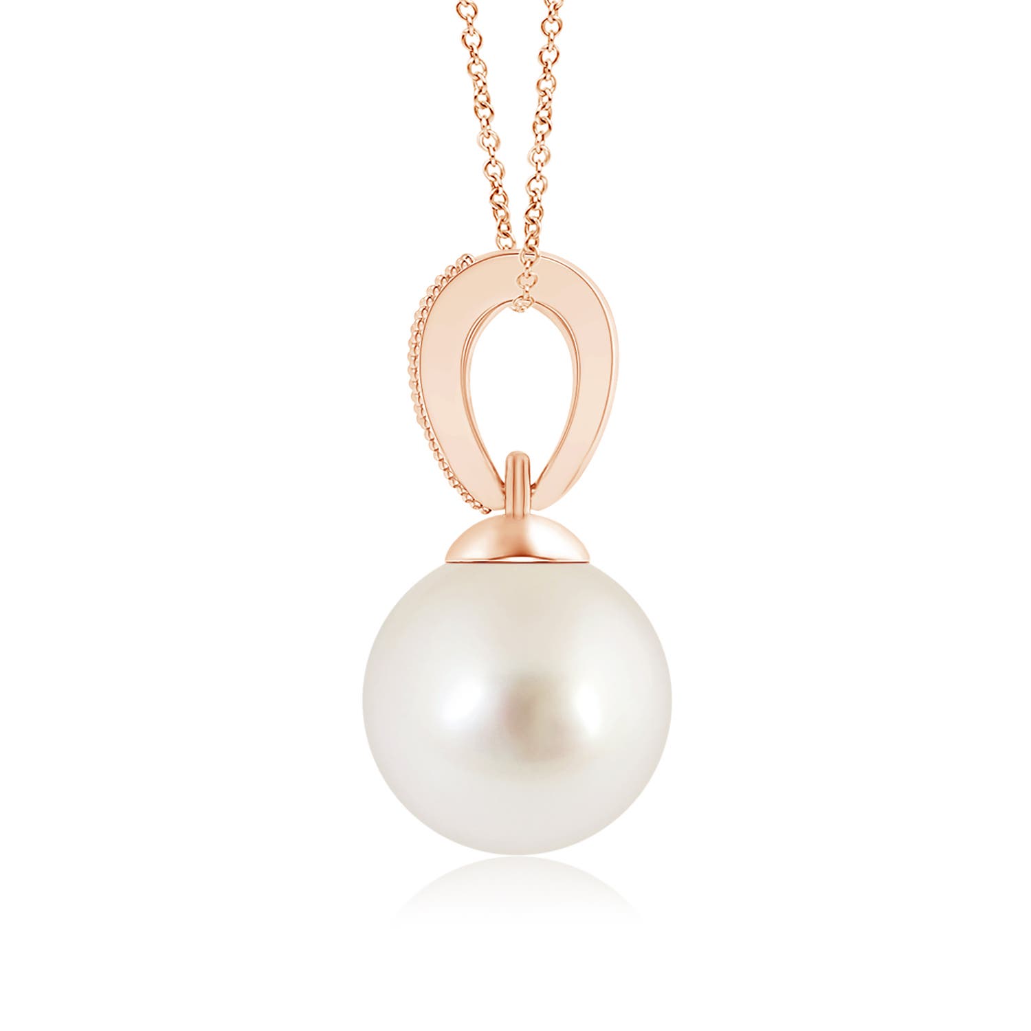 AAAA - South Sea Cultured Pearl / 3.74 CT / 14 KT Rose Gold