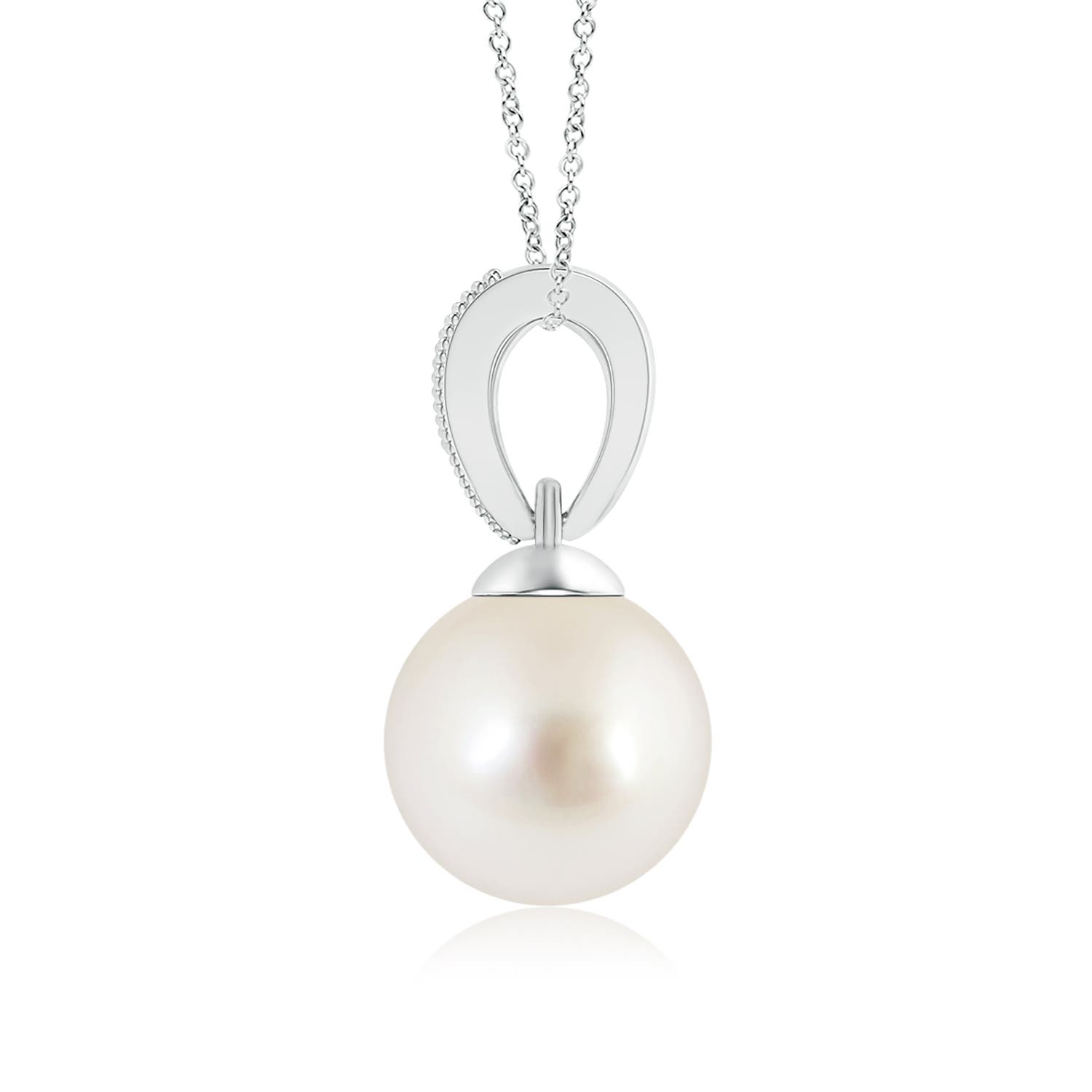 AAAA - South Sea Cultured Pearl / 3.74 CT / 14 KT White Gold