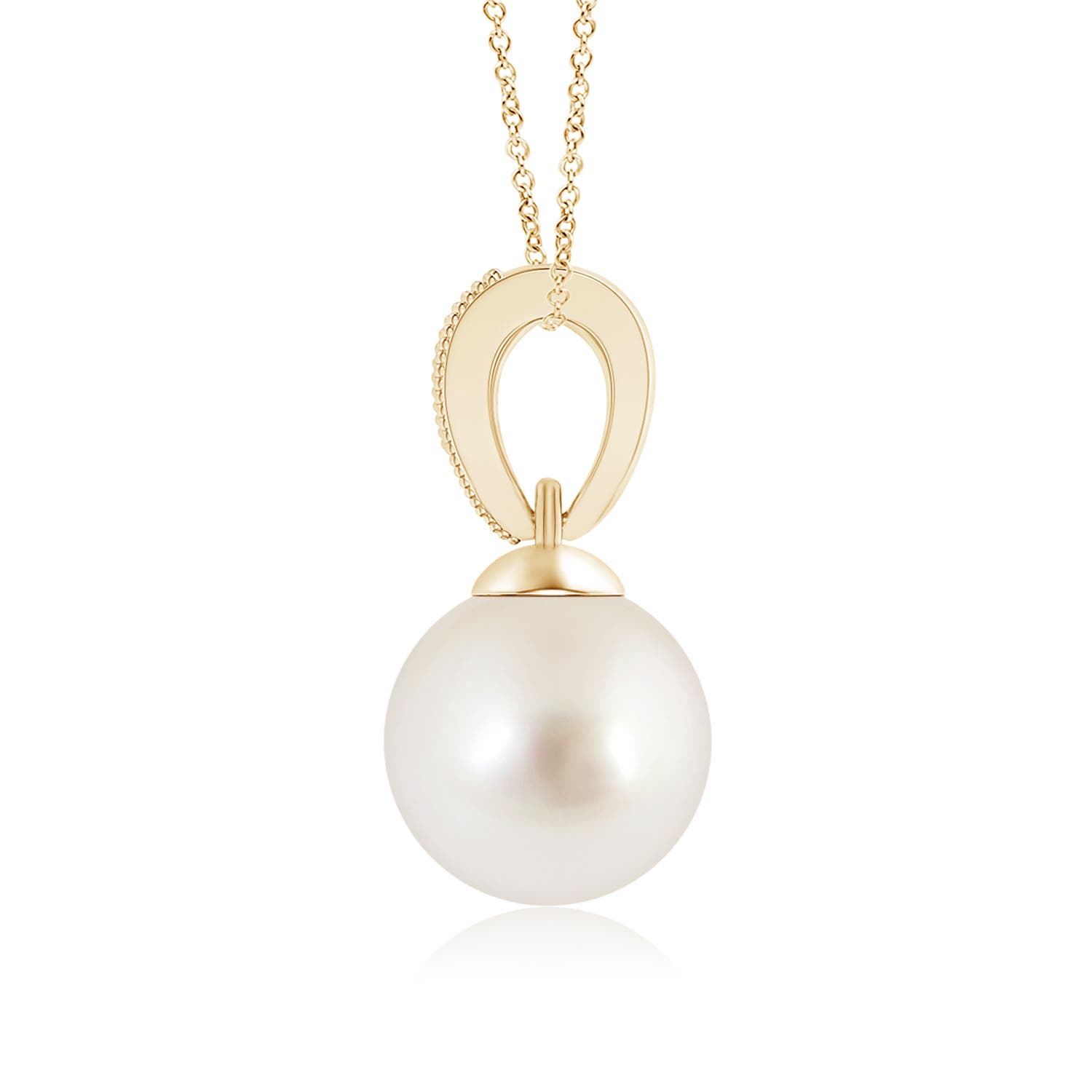 AAAA - South Sea Cultured Pearl / 3.74 CT / 14 KT Yellow Gold