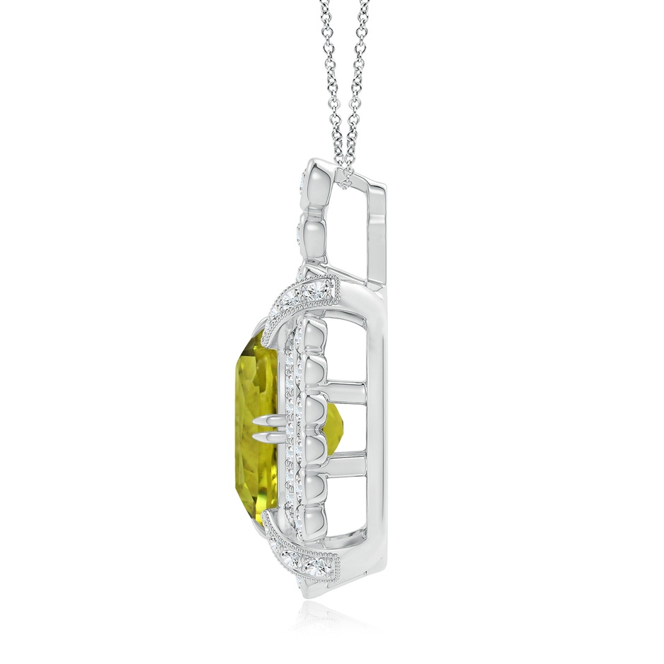 10.94x8.09x4.86mm AA GIA Certified Oval Tourmaline Pendant with Double Halo in White Gold side 199