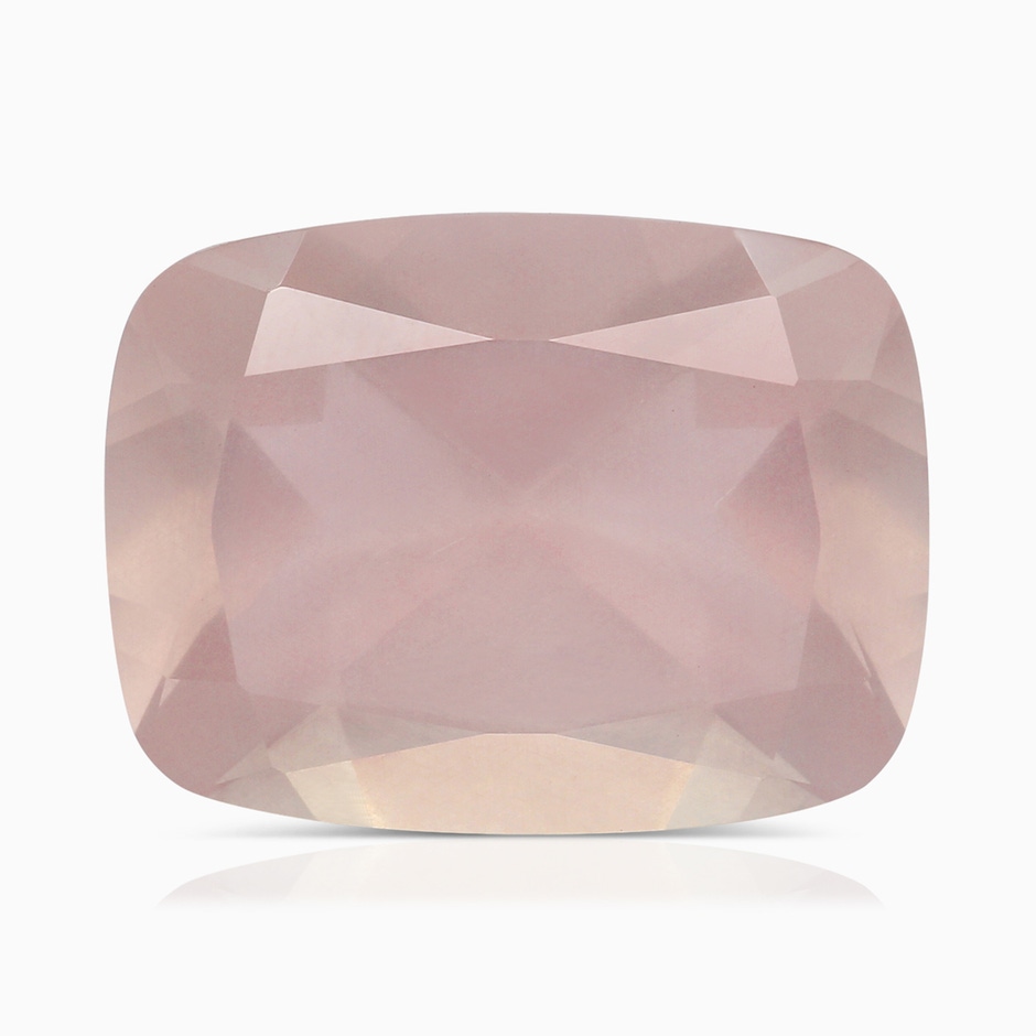 15.92x12.05x7.87mm AAAA GIA Certified Cushion Rectangular Rose Quartz Pendant with Halo in Rose Gold side 699