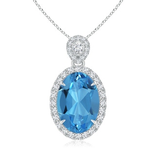 Oval AAAA Swiss Blue Topaz