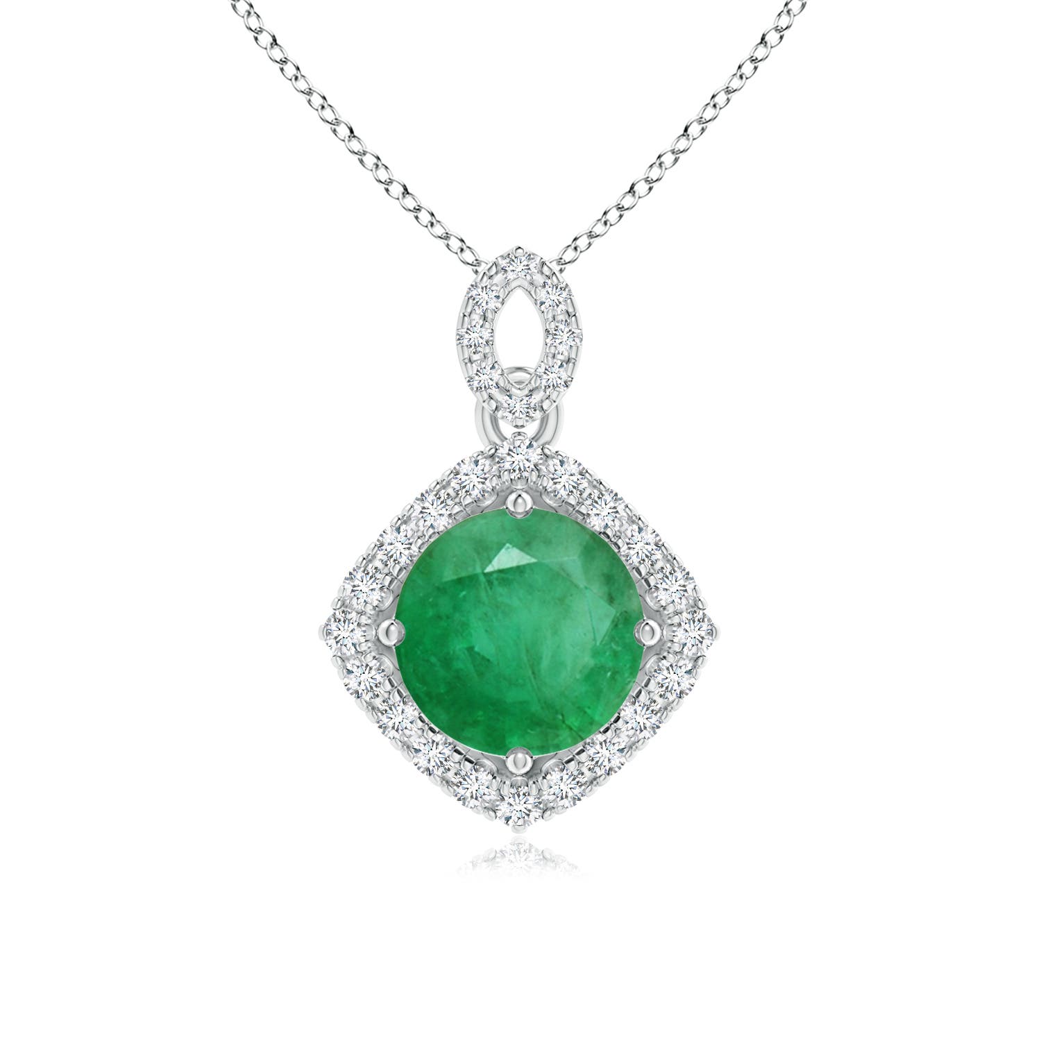 A - Emerald / 1.44 CT / 14 KT White Gold