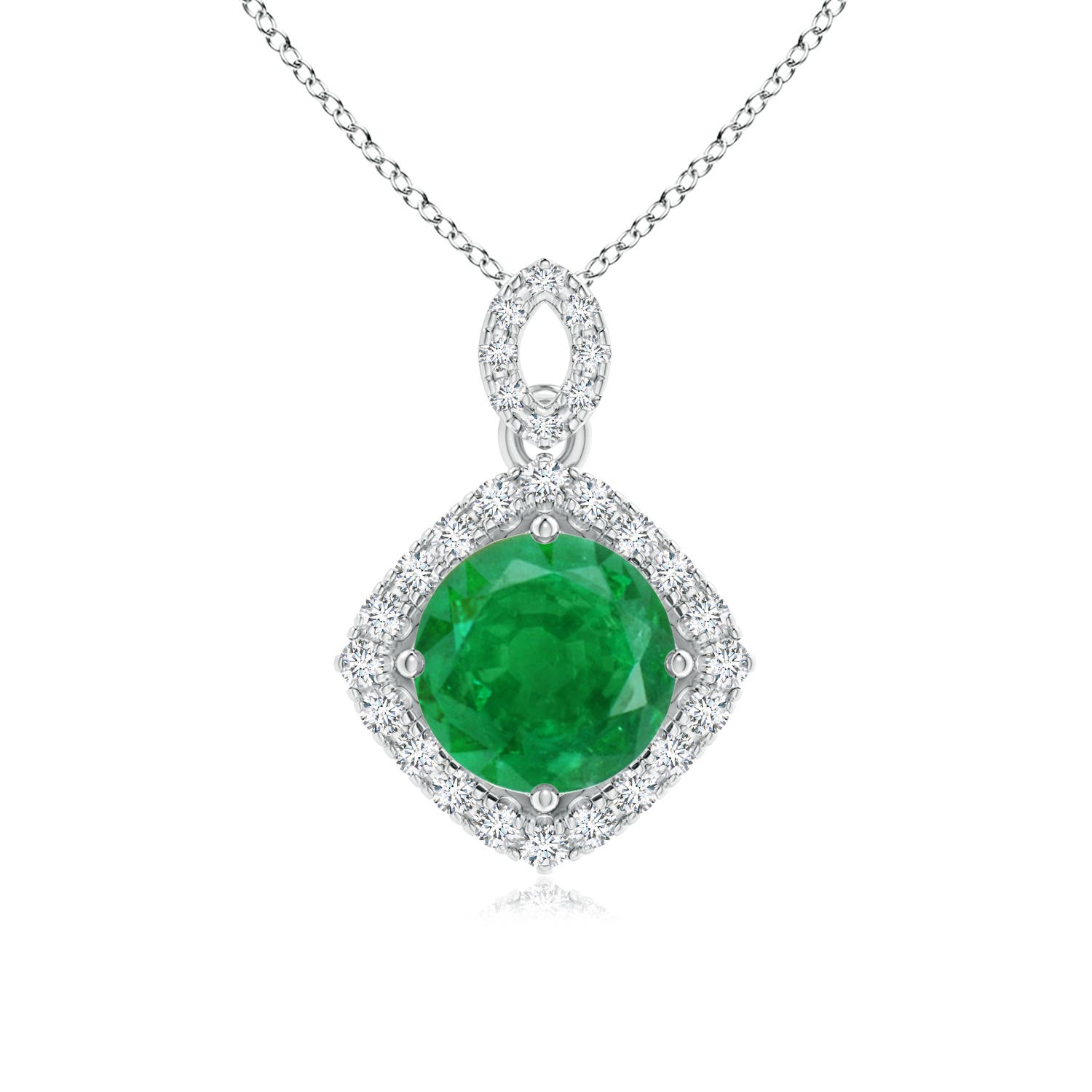 AA - Emerald / 1.44 CT / 14 KT White Gold