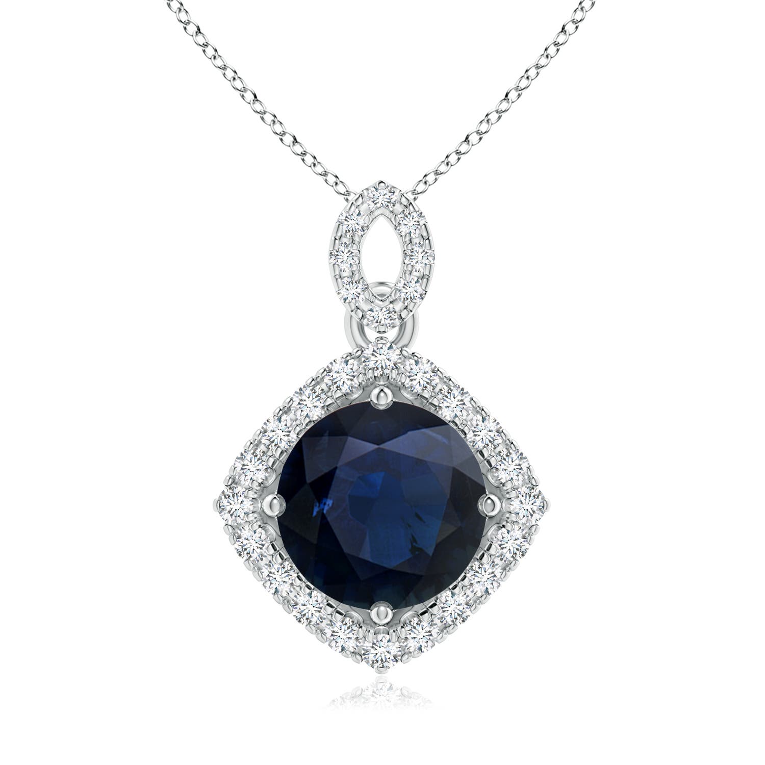 A - Blue Sapphire / 2.53 CT / 14 KT White Gold