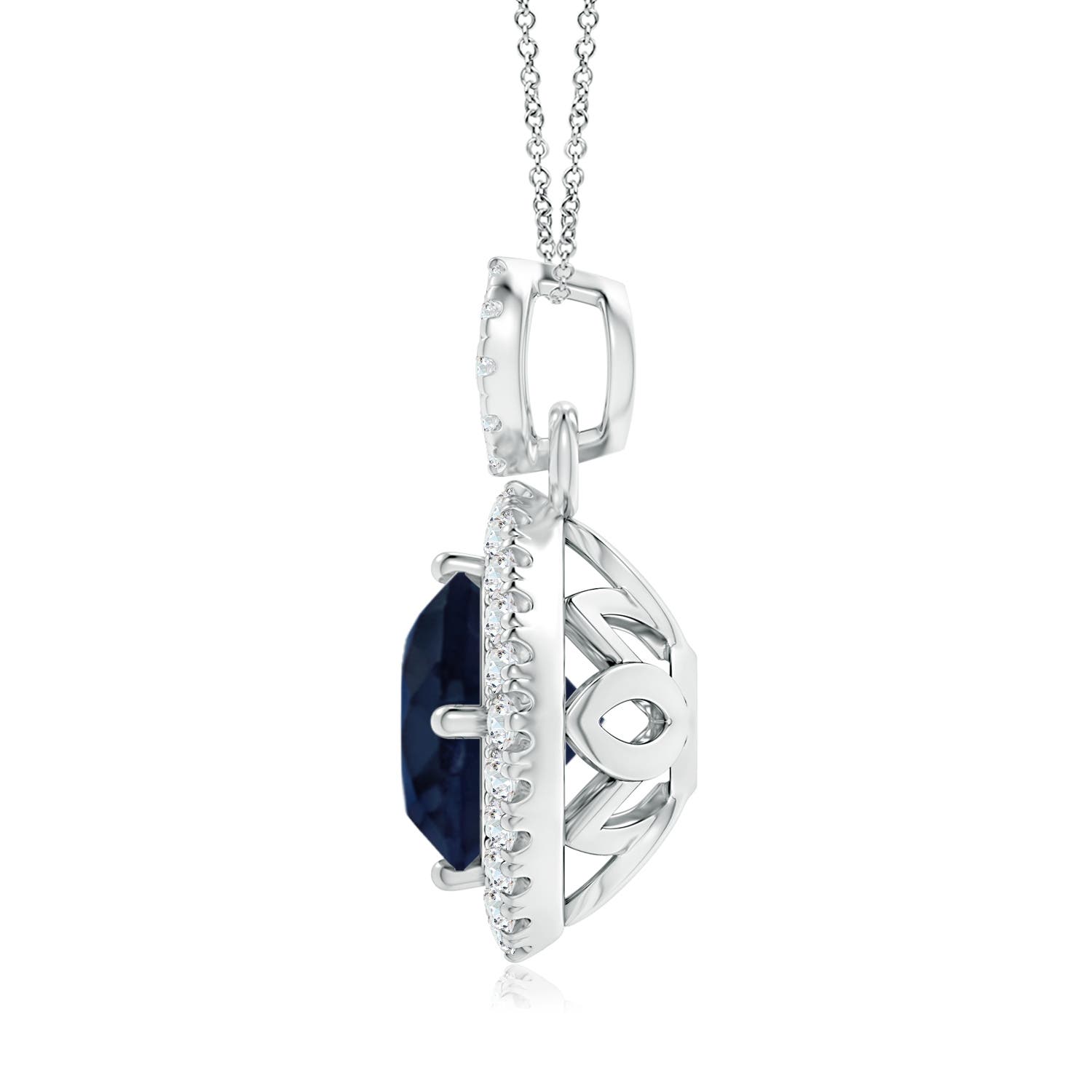 A - Blue Sapphire / 2.53 CT / 14 KT White Gold